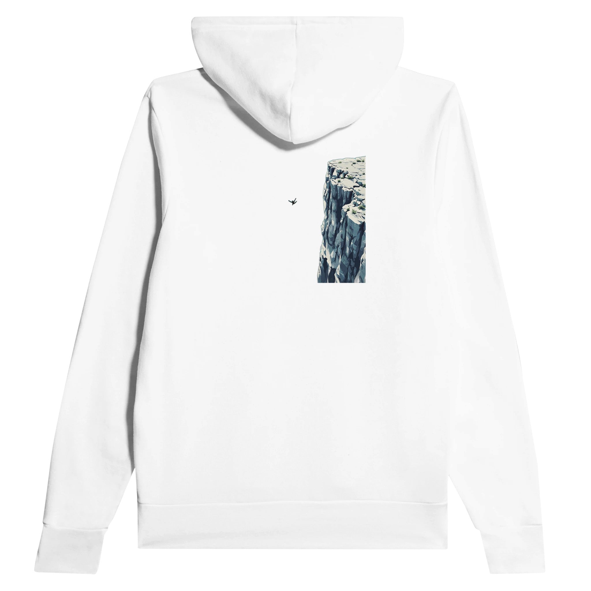 Coasteering Cliff Jump Hoodie Pullover Unisex Cotton UK Hoodie — detail view | Wild Thread Co