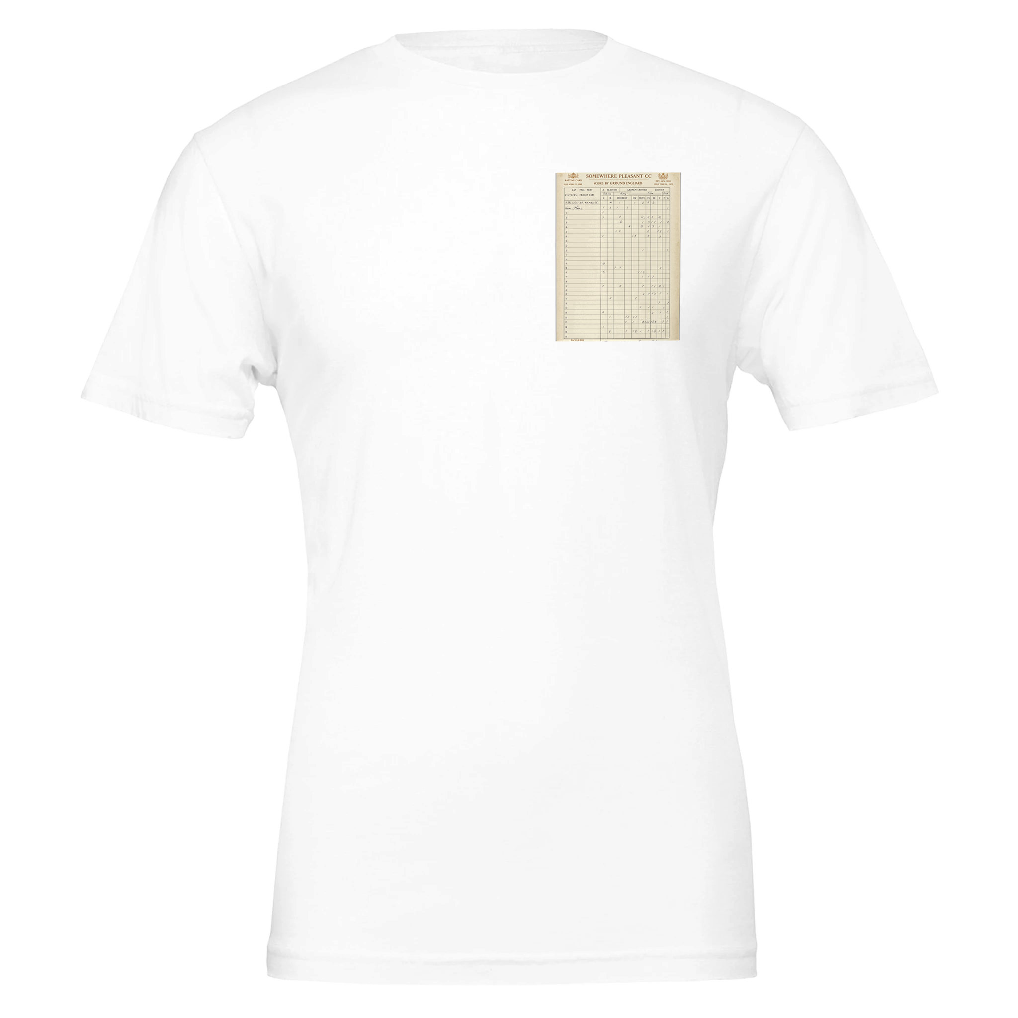 Retro Cricket English Summer T-Shirt Unisex Cotton Tee UK T-Shirt — detail view | Wild Thread Co