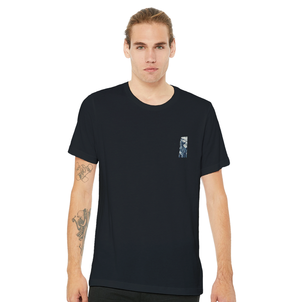 Coasteering Cliff Jump T-Shirt Unisex Cotton Tee UK T-Shirt — detail view | Wild Thread Co