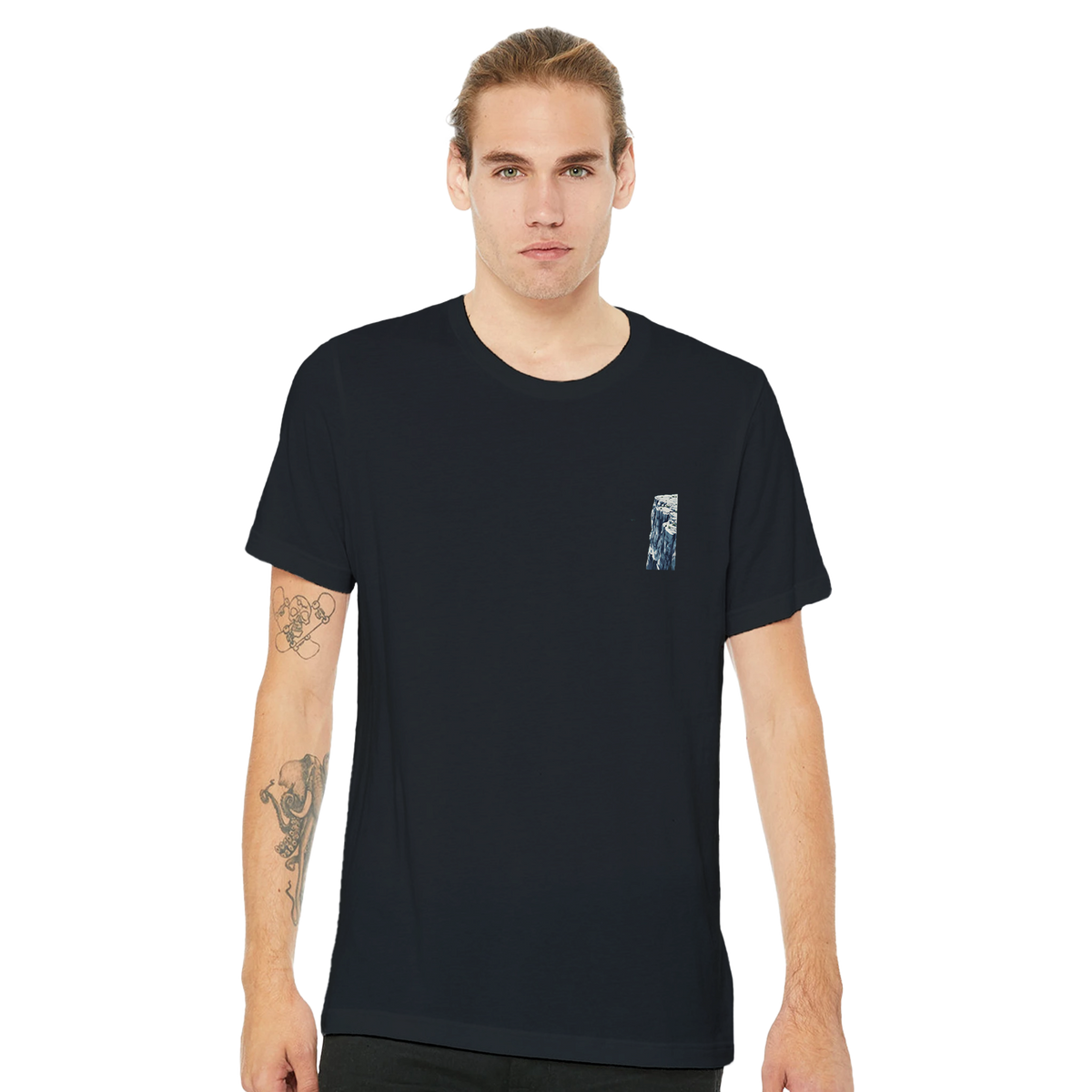 Coasteering Cliff Jump T-Shirt Unisex Cotton Tee UK T-Shirt — detail view | Wild Thread Co