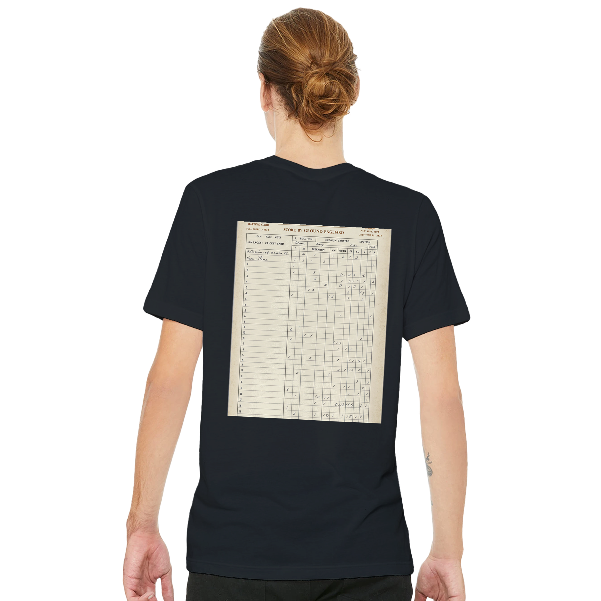 Retro Cricket English Summer T-Shirt Unisex Cotton Tee UK T-Shirt — detail view | Wild Thread Co