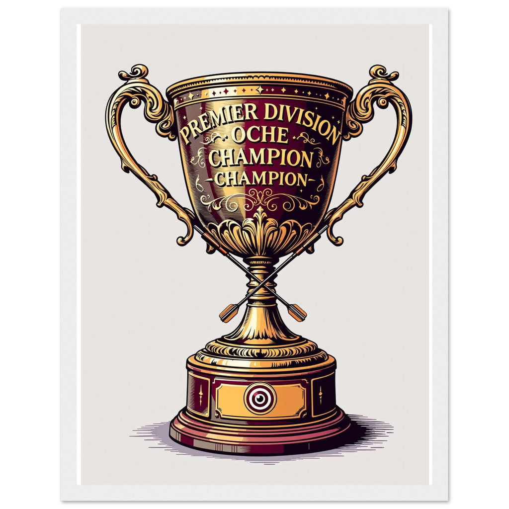 Retro Darts Pub Culture Framed Print Wall Art Ready to Hang UK Framed Art Print — detail view | Wild Thread Co