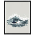 Cold Water Surfing Wall Art Ready to Hang UK Framed Print Hang — Framed Art Print | Wild Thread Co UK