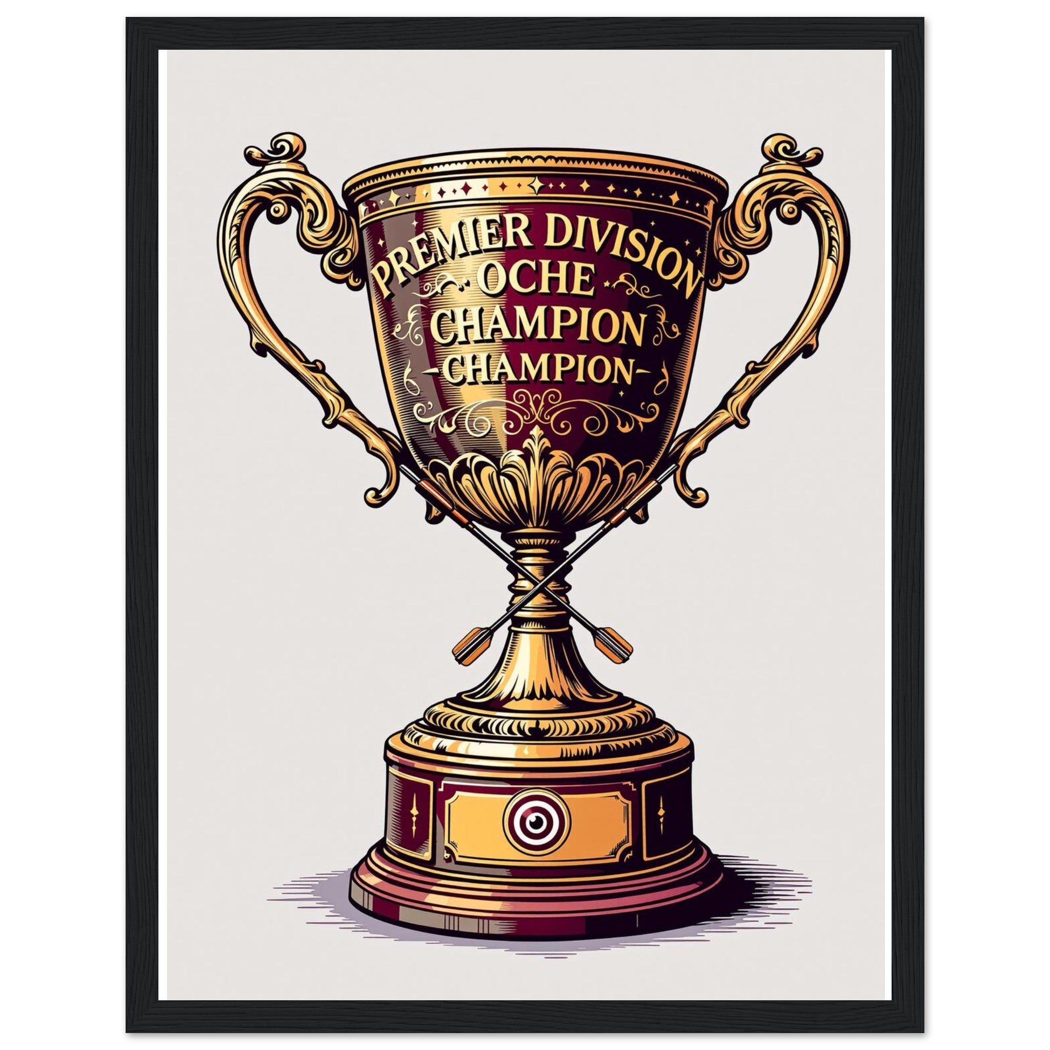 Retro Darts Pub Culture Framed Print Wall Art Ready to Hang UK — Framed Art Print | Wild Thread Co UK