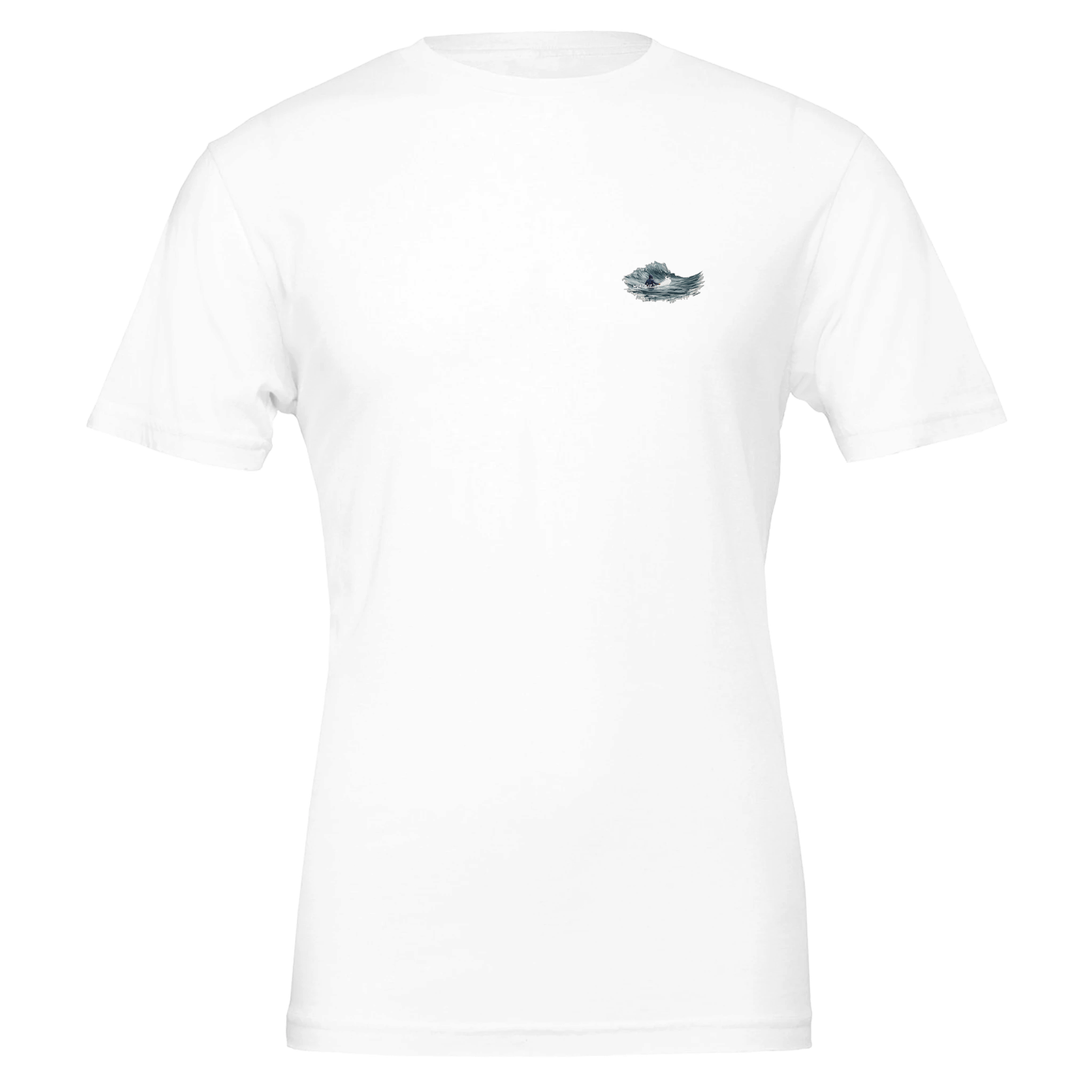 Cold Water Surfing T-Shirt Unisex Cotton Tee UK T-Shirt — detail view | Wild Thread Co