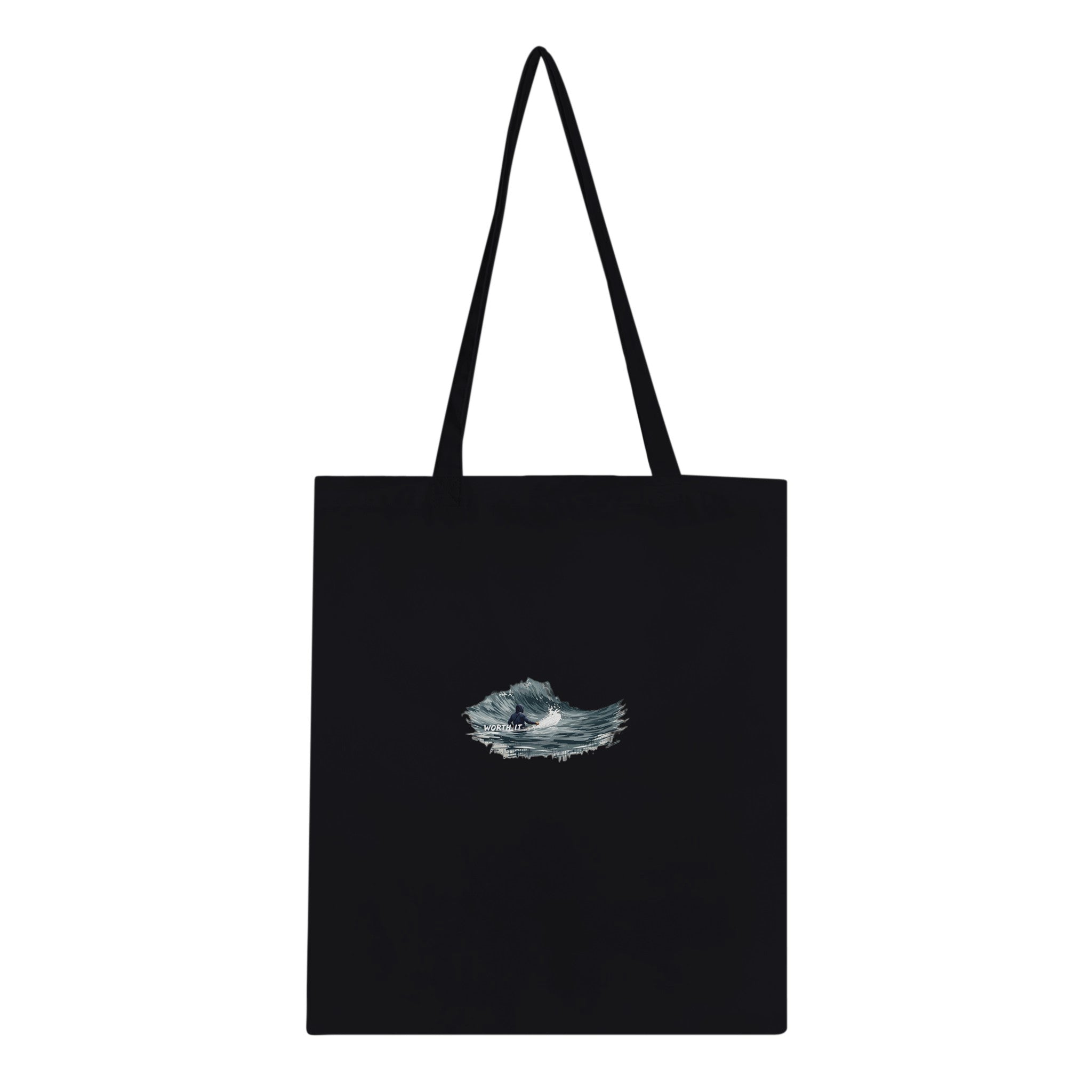 Cold Water Surfing Cotton Shopper UK Tote Bag — detail view | Wild Thread Co