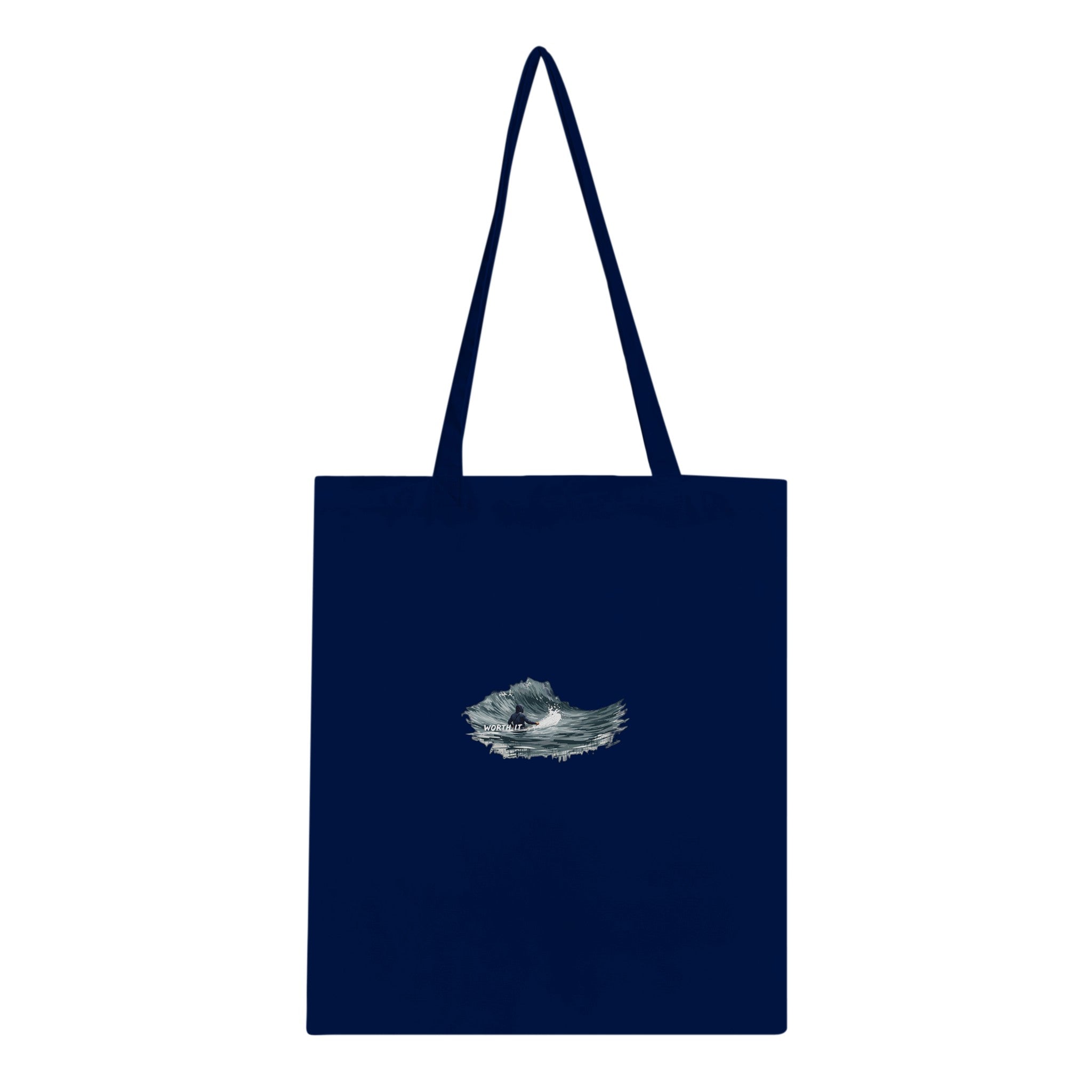 Cold Water Surfing Cotton Shopper UK Tote Bag — detail view | Wild Thread Co