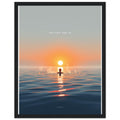 Open Water Dawn Swim Framed Print Wall Art Ready to Hang UK — Framed Art Print | Wild Thread Co UK