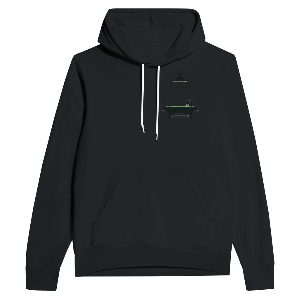 Retro Snooker Hustle Hoodie Pullover Unisex Cotton UK Hoodie — detail view | Wild Thread Co