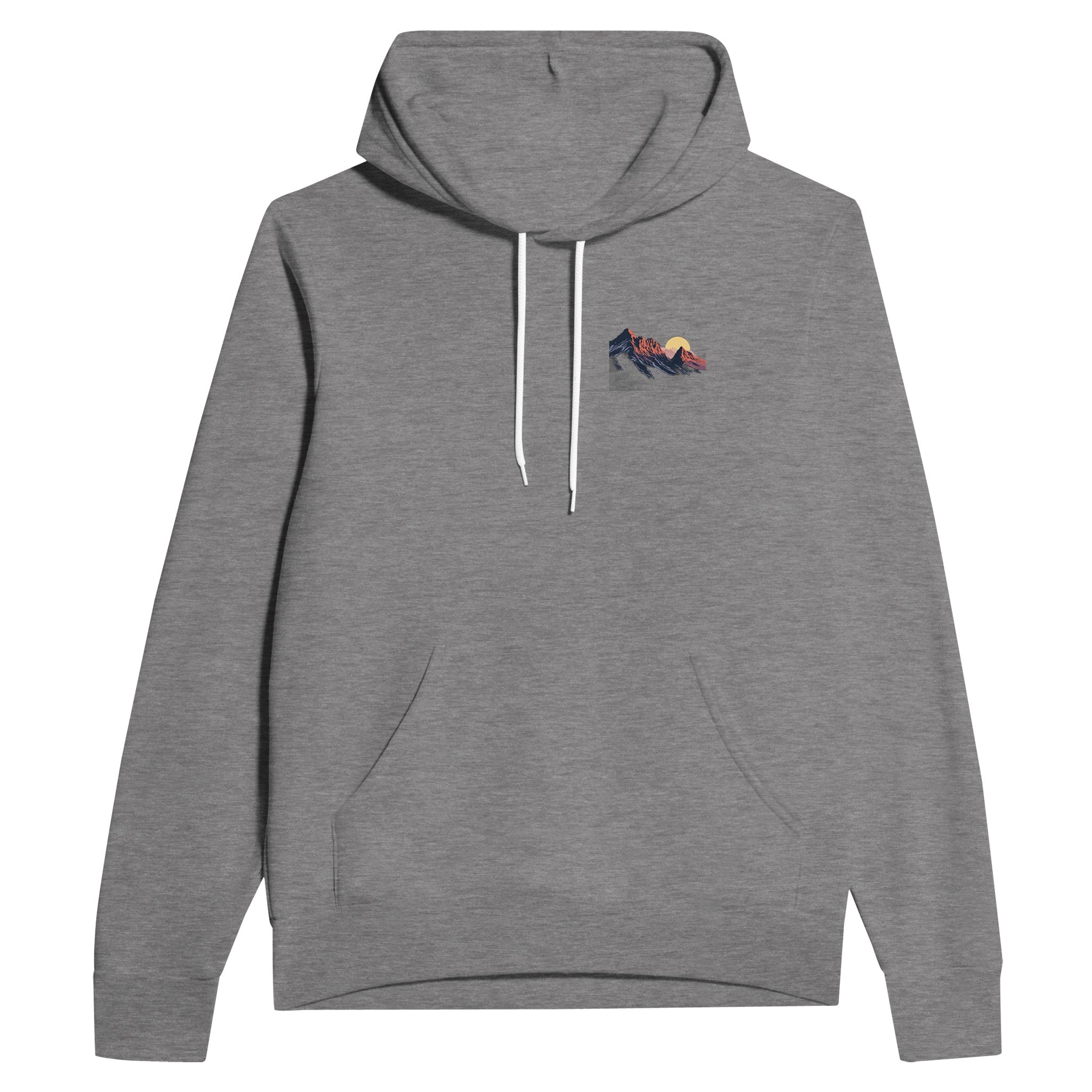 Lakeland Pikes Silhouette Hoodie Pullover Unisex Cotton UK Hoodie — detail view | Wild Thread Co