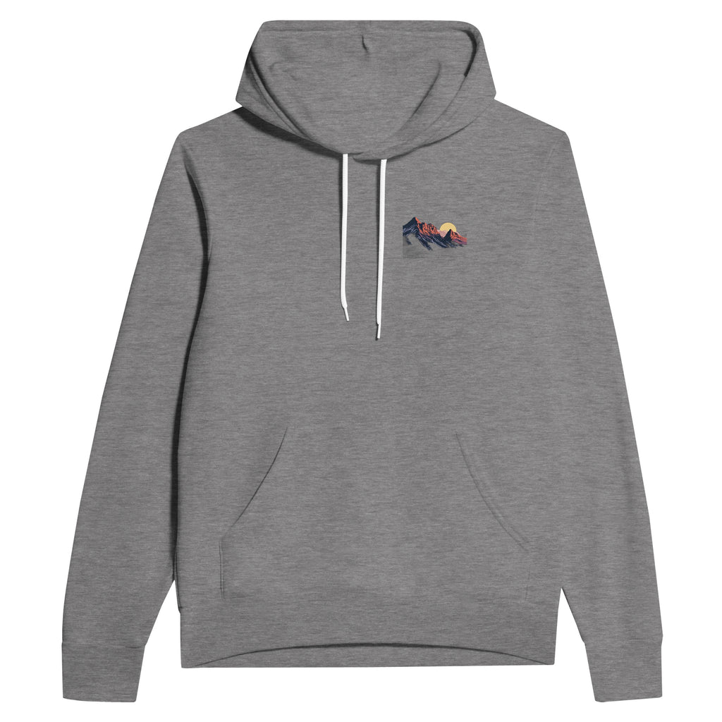 Lakeland Pikes Silhouette Hoodie Pullover Unisex Cotton UK Hoodie — detail view | Wild Thread Co