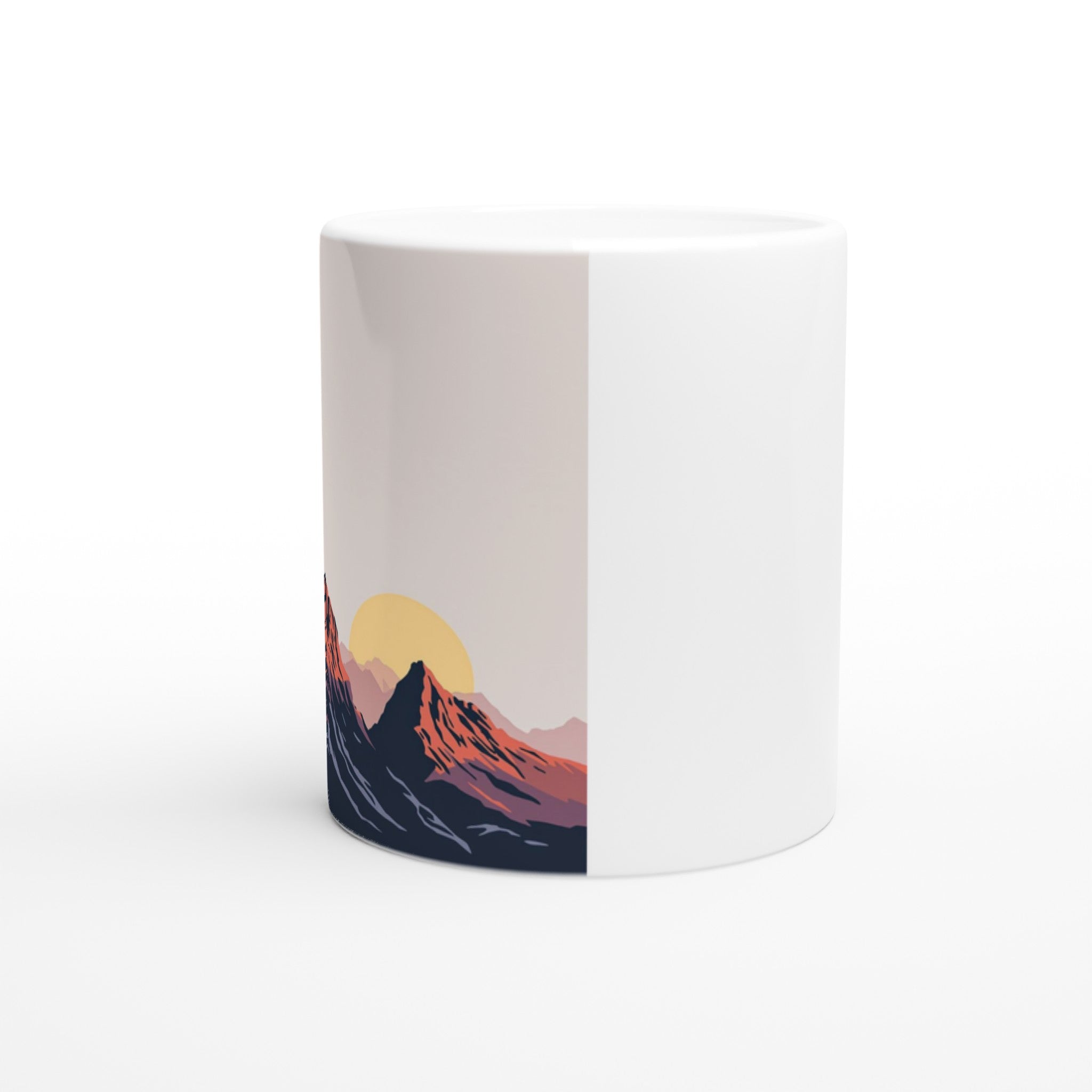 Lakeland Pikes Silhouette Coffee Tea Ceramic 11oz Mug UK Mug — detail view | Wild Thread Co