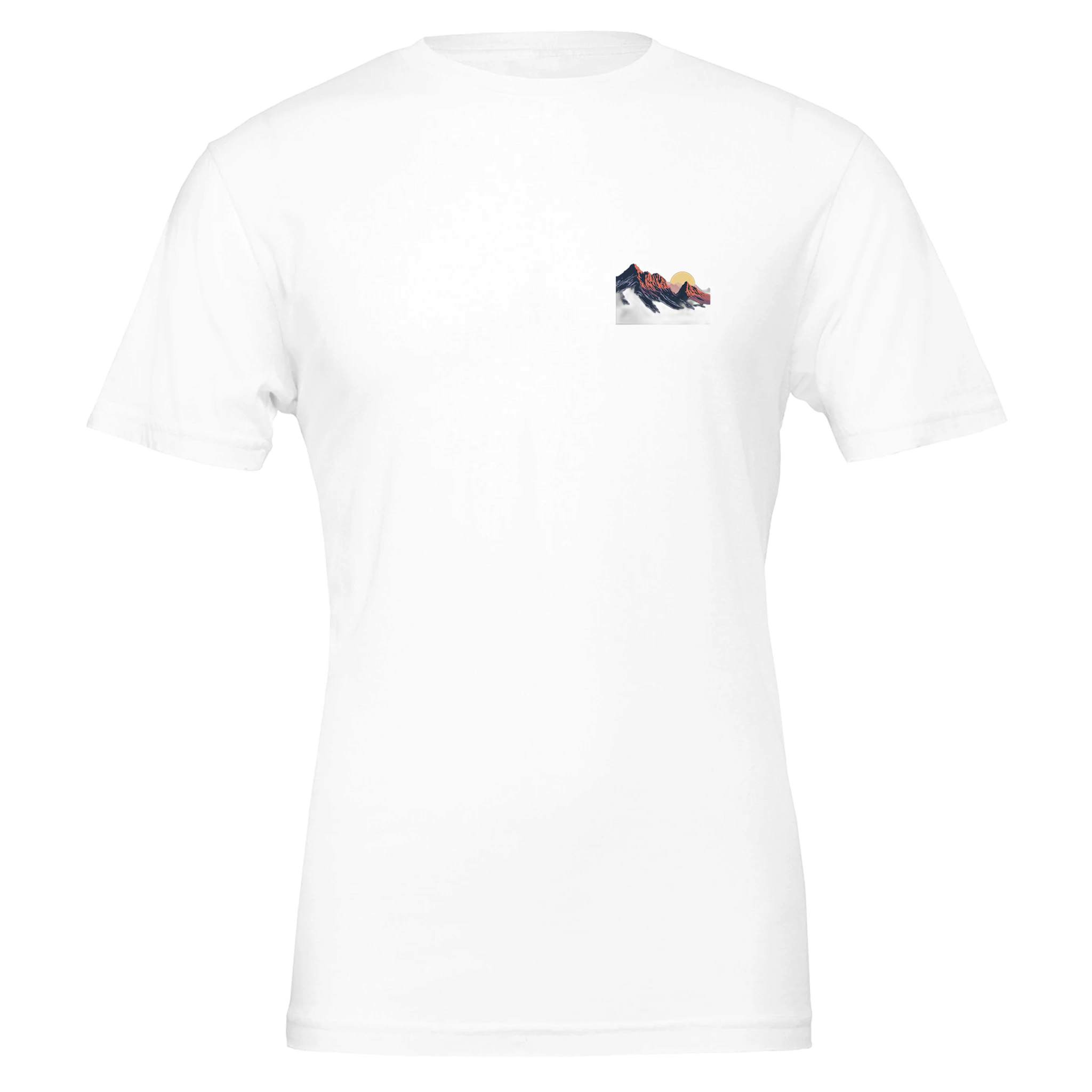 Lakeland Pikes Silhouette T-Shirt Unisex Cotton Tee UK T-Shirt — detail view | Wild Thread Co