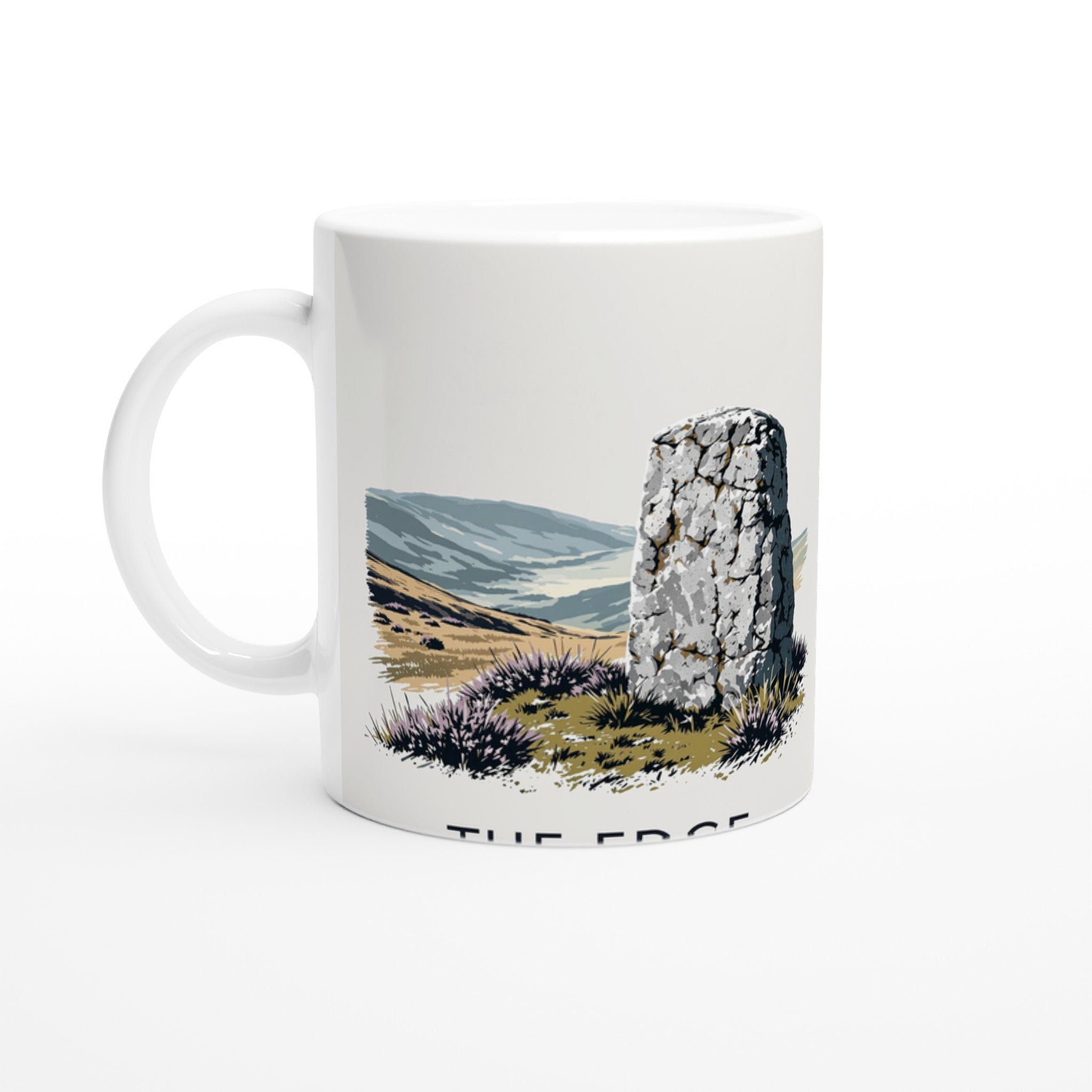 Peak District Gritstone Millstone Coffee Tea Ceramic 11oz — Mug | Wild Thread Co UK