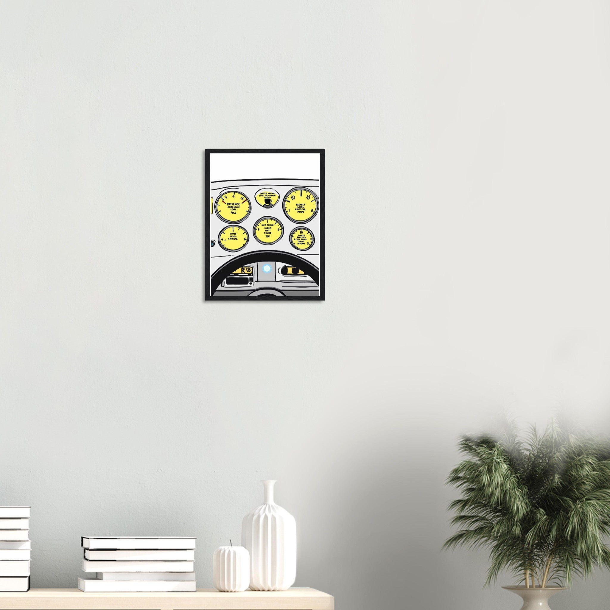 Paramedic Framed Print Wall Art Ready to Hang UK Framed Art Print — detail view | Wild Thread Co