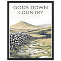 Yorkshire Dales Gods Own Country Framed Print Wall Art Ready to Hang — Framed Art Print | Wild Thread Co UK