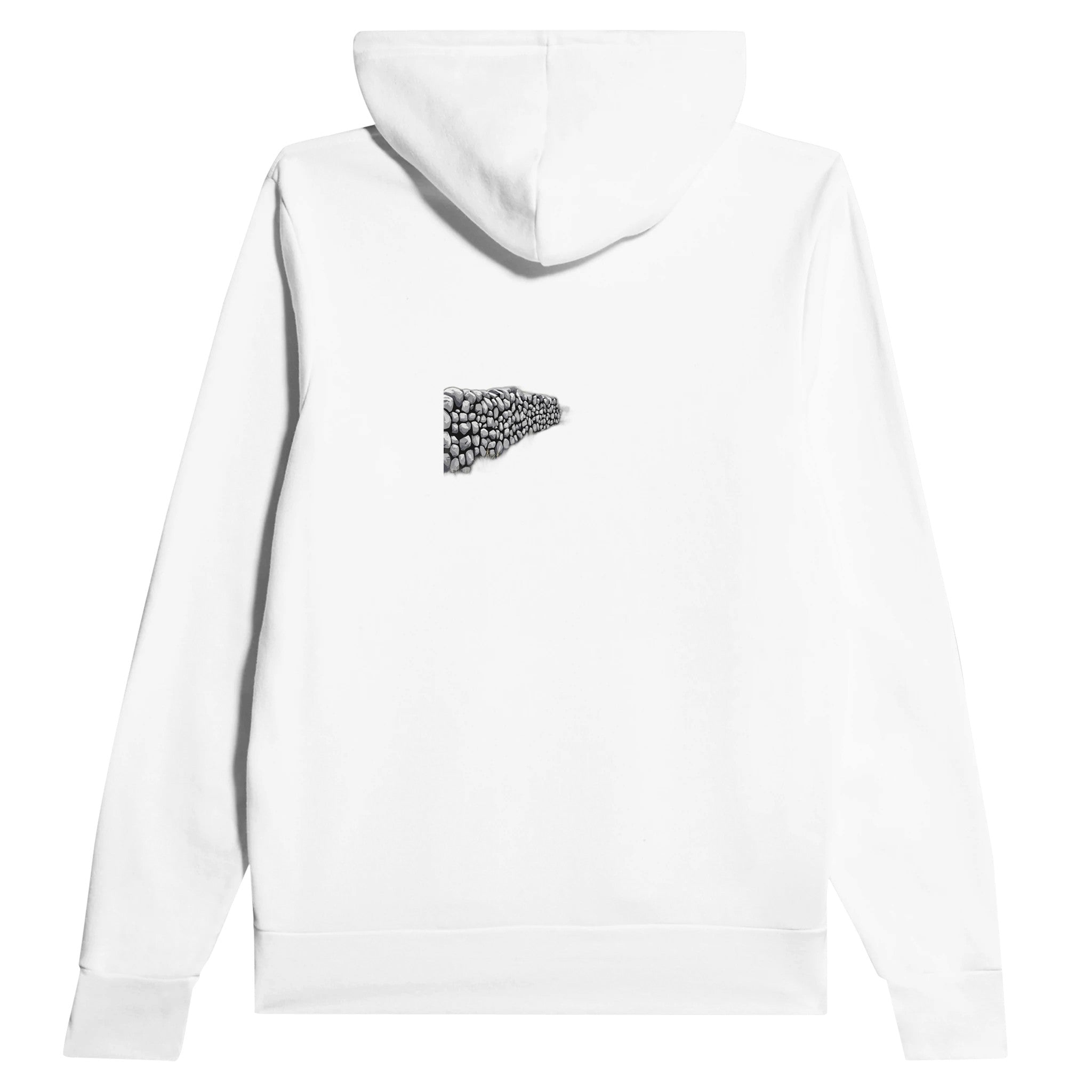 Yorkshire Dales Gods Own Country Hoodie Pullover Unisex Cotton UK Hoodie — detail view | Wild Thread Co