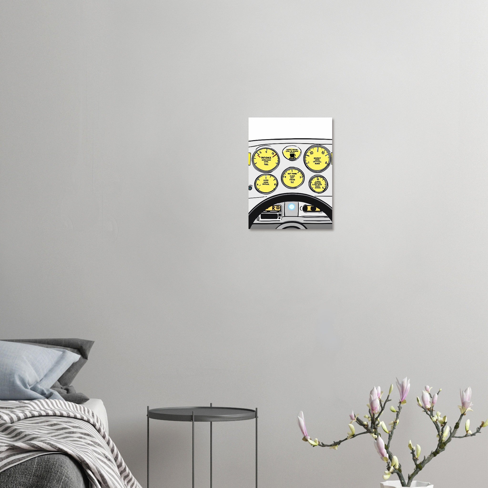 Paramedic Ambulance Dashboard Art Wall Art UK Art Art Print Art Print — detail view | Wild Thread Co