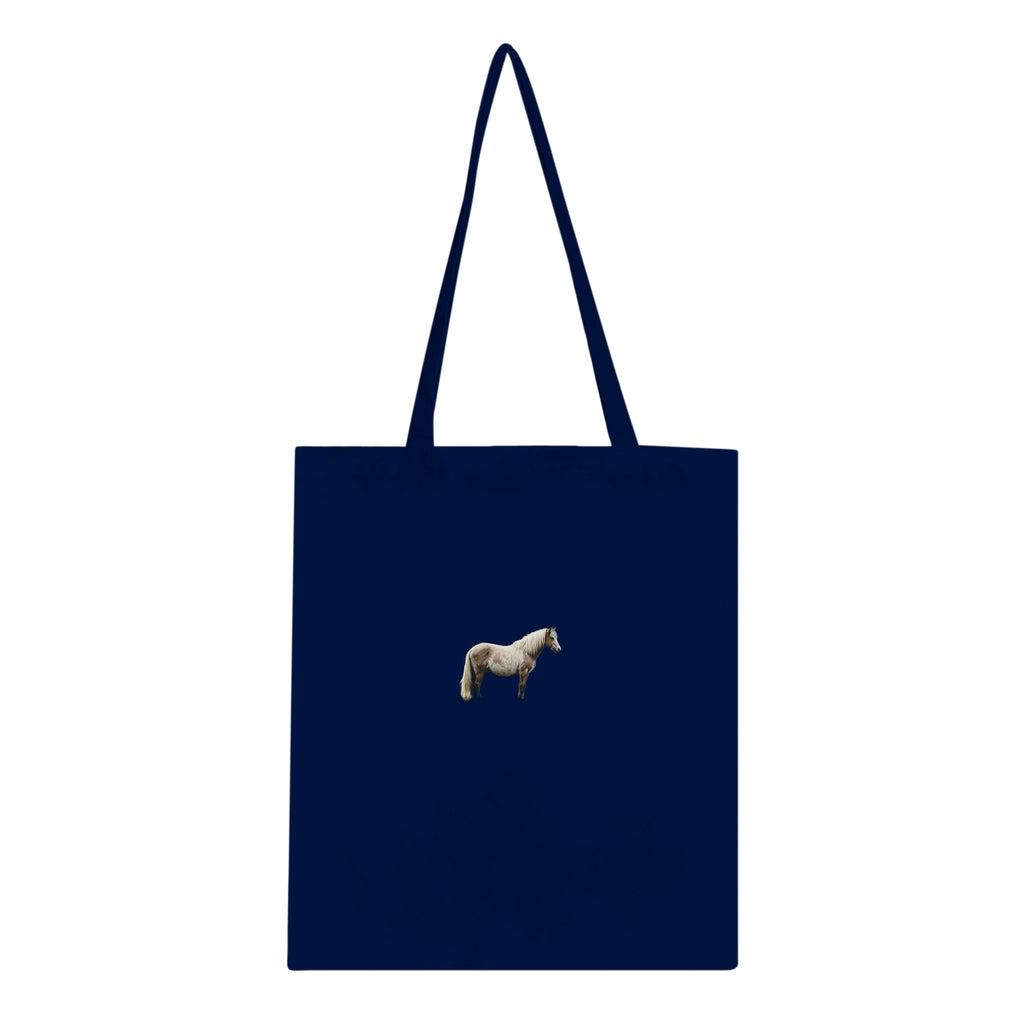 Dartmoor Wild Pony Mist Cotton Shopper UK Tote Bag UK Gift Tote Bag — detail view | Wild Thread Co