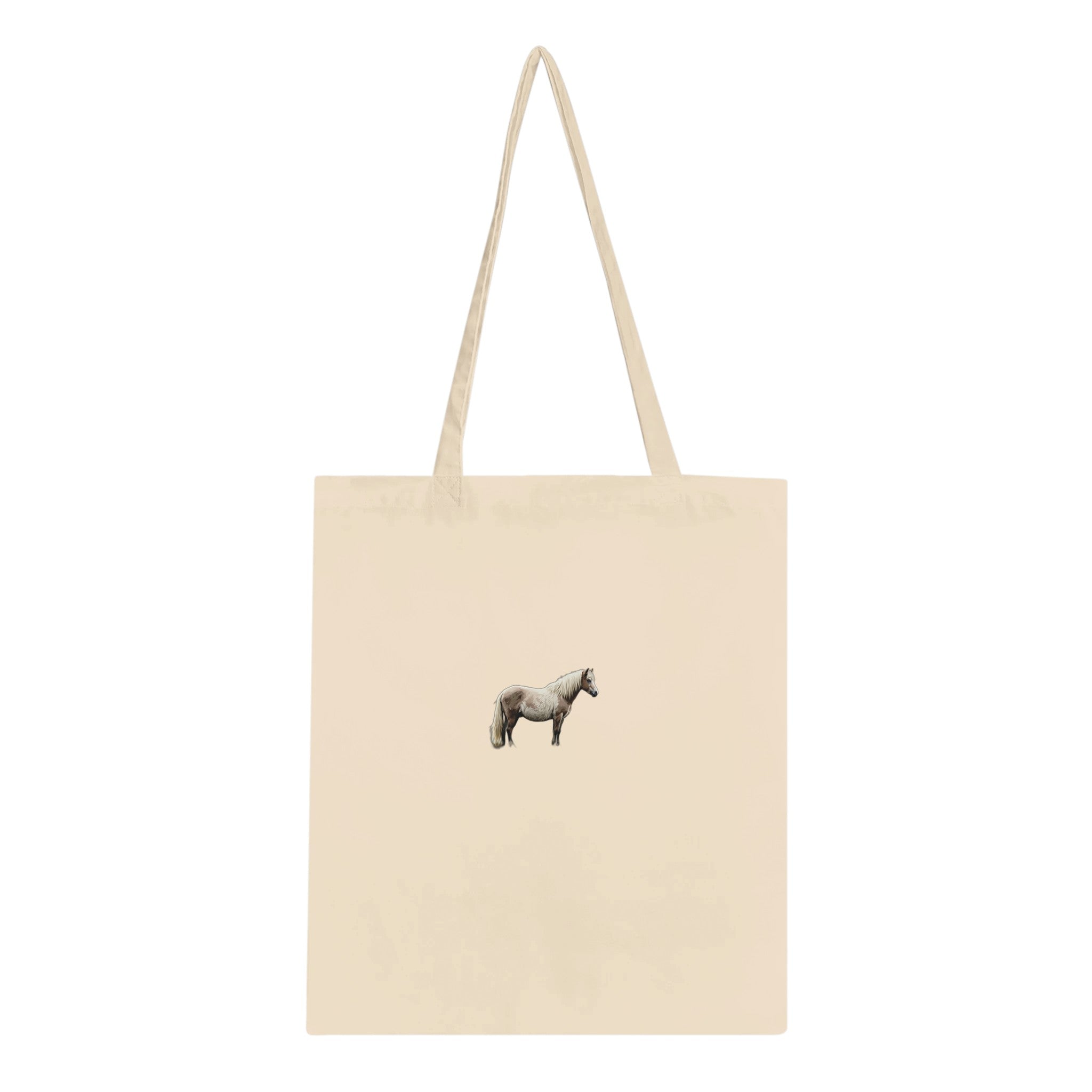 Dartmoor Wild Pony Mist Cotton Shopper UK Tote Bag UK Gift Tote Bag — detail view | Wild Thread Co