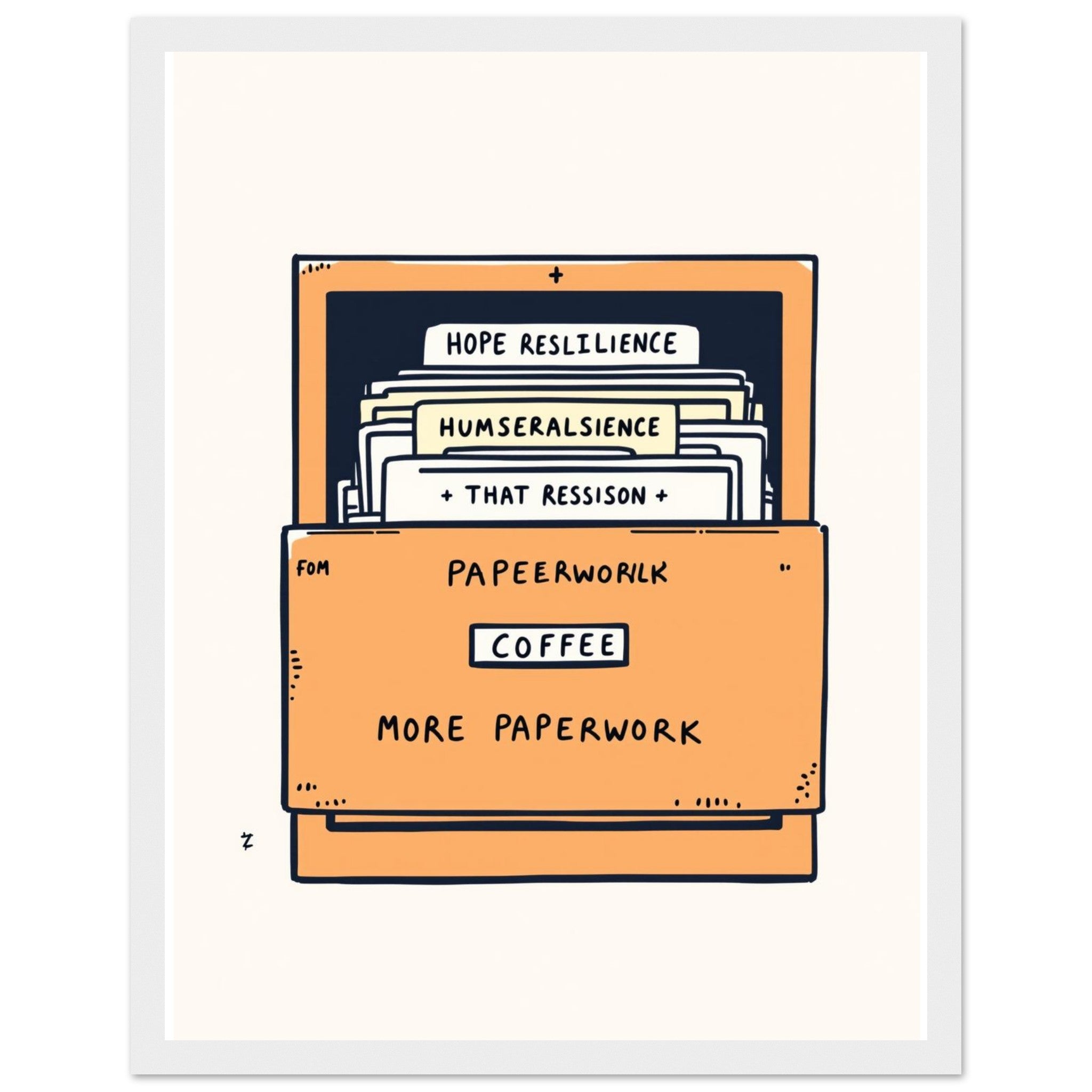 Social Worker Truth Framed Print Wall Art Ready to Hang UK Framed Art Print — detail view | Wild Thread Co