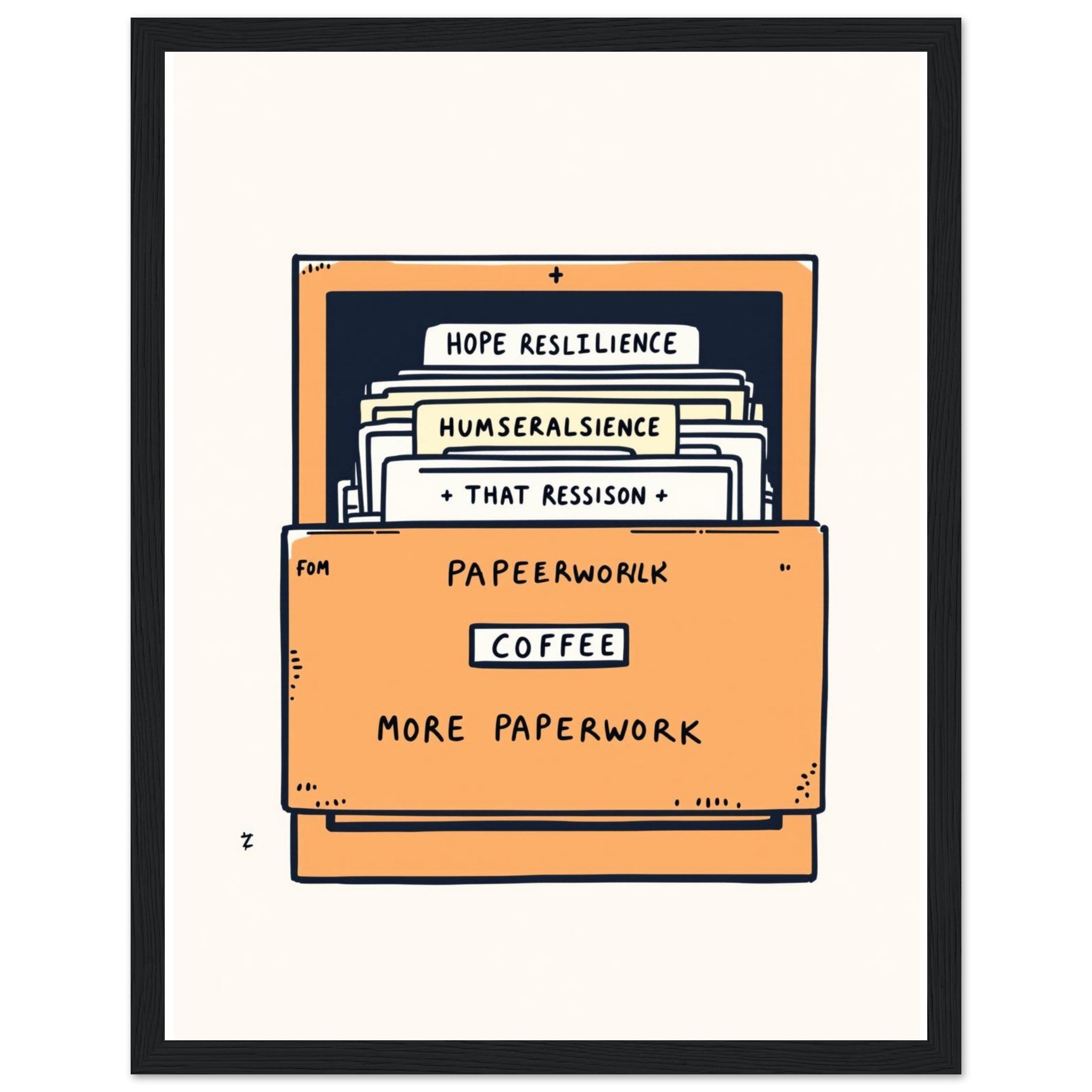 Social Worker Truth Framed Print Wall Art Ready to Hang UK — Framed Art Print | Wild Thread Co UK