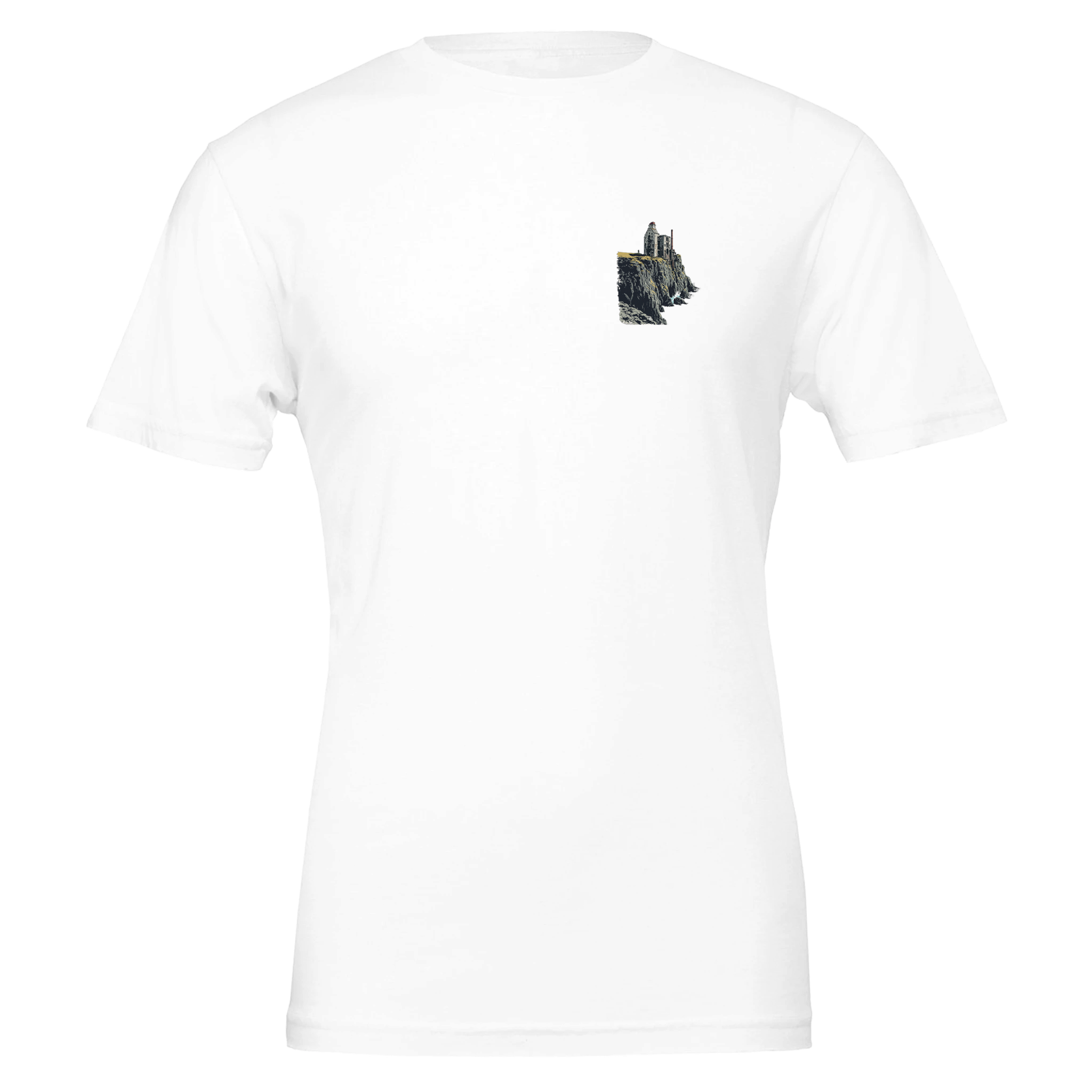 Cornish Tin Mine Cliff T-Shirt — detail view | Wild Thread Co