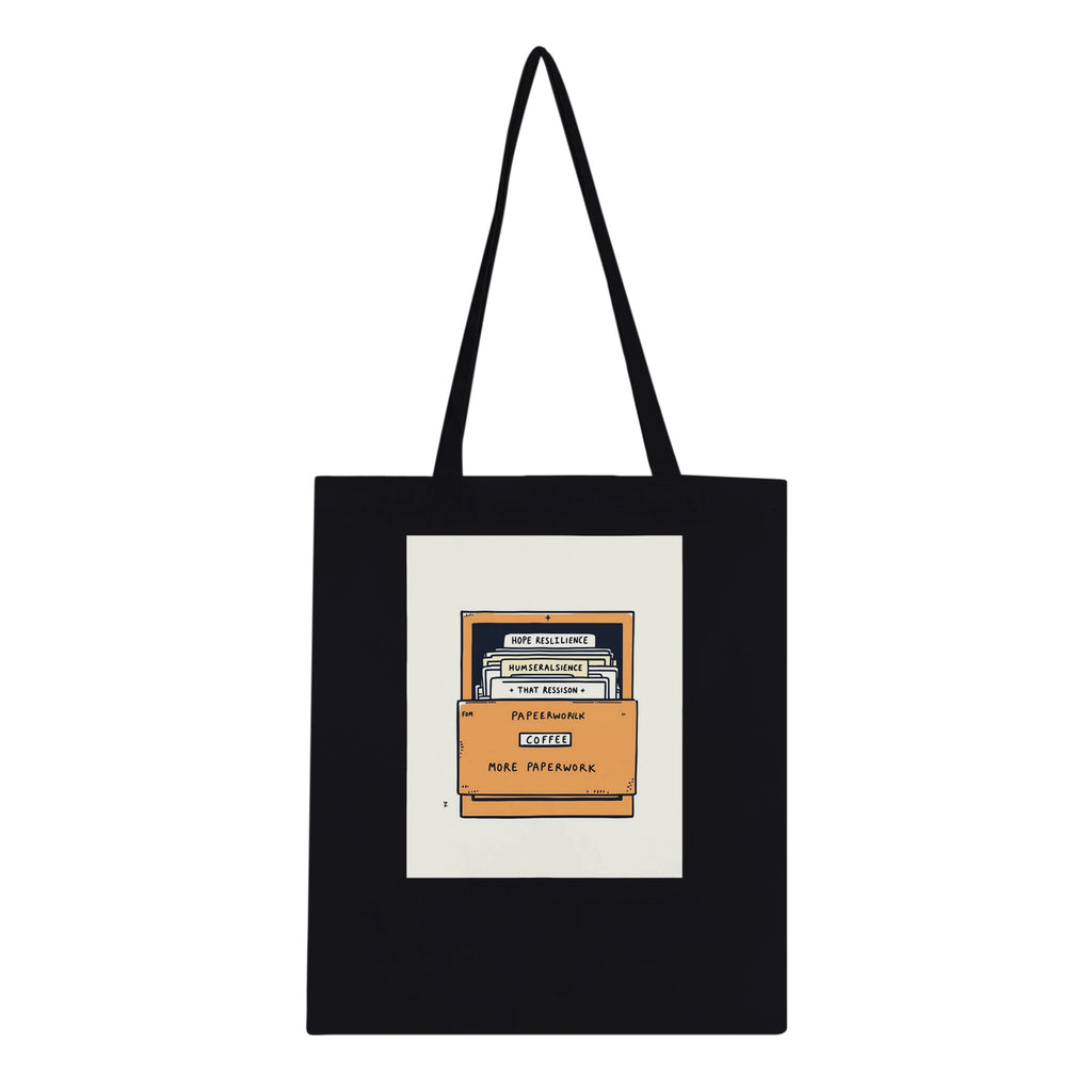 Social Worker Truth Tote Bag Cotton Shopper UK Tote Bag — detail view | Wild Thread Co