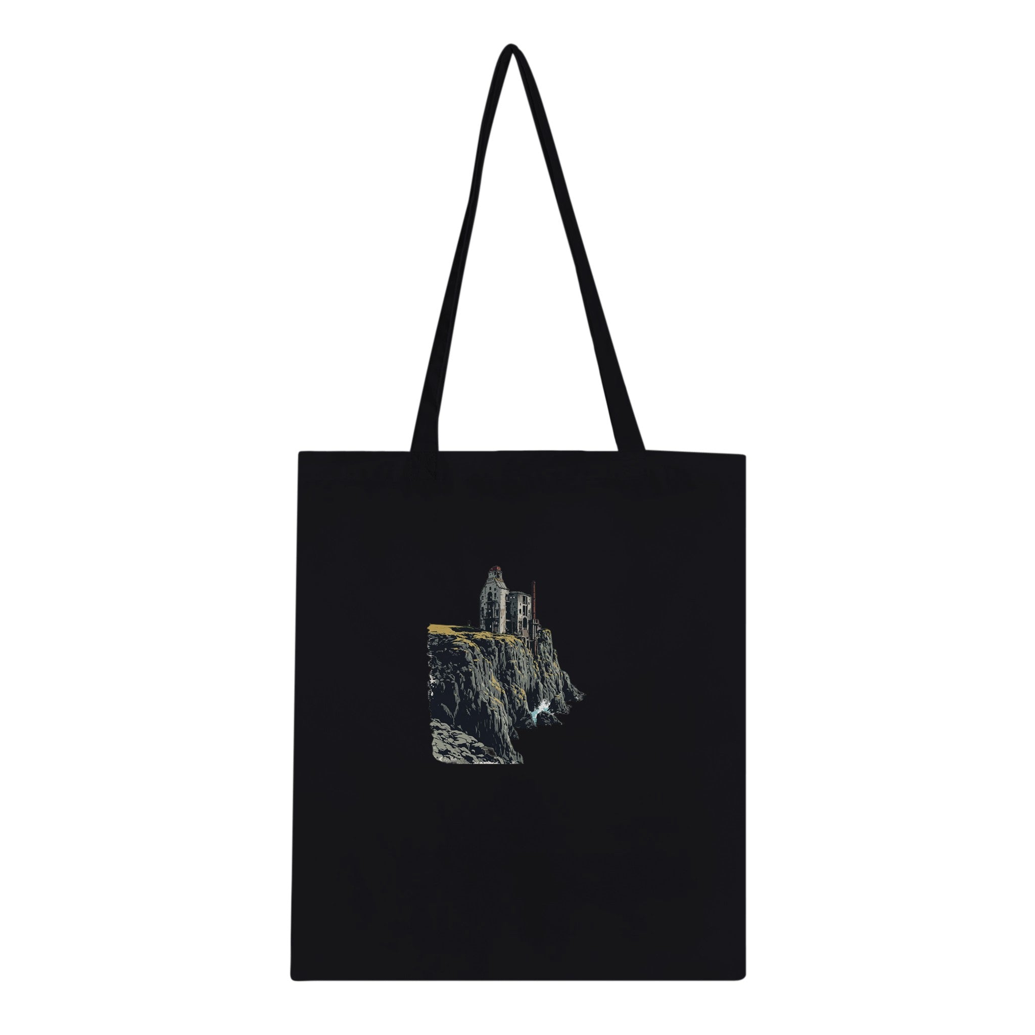 Cornish Tin Mine Cliff Cotton Shopper UK Tote Bag UK Gift Tote Bag — detail view | Wild Thread Co