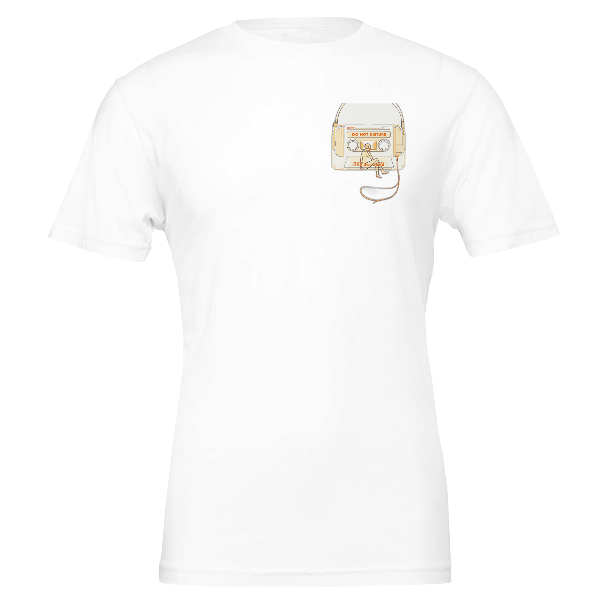 Y2k Walkman Isolation T-Shirt Unisex Cotton Tee UK T-Shirt — detail view | Wild Thread Co