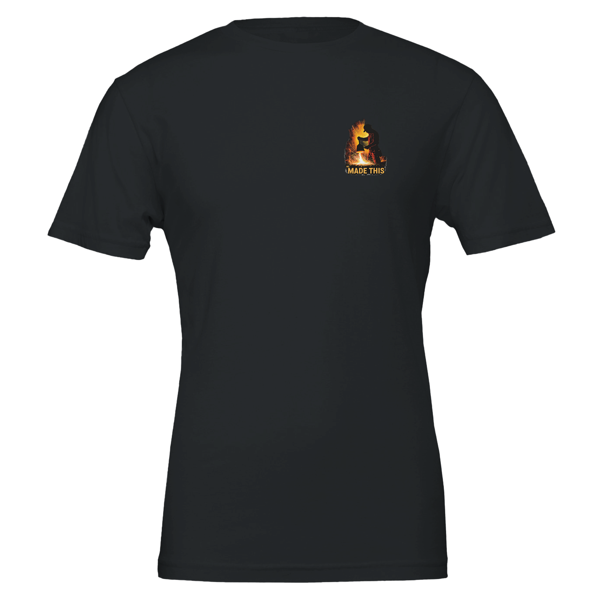 Steelworker Furnace Heritage T-Shirt Unisex Cotton Tee UK — T-Shirt | Wild Thread Co UK