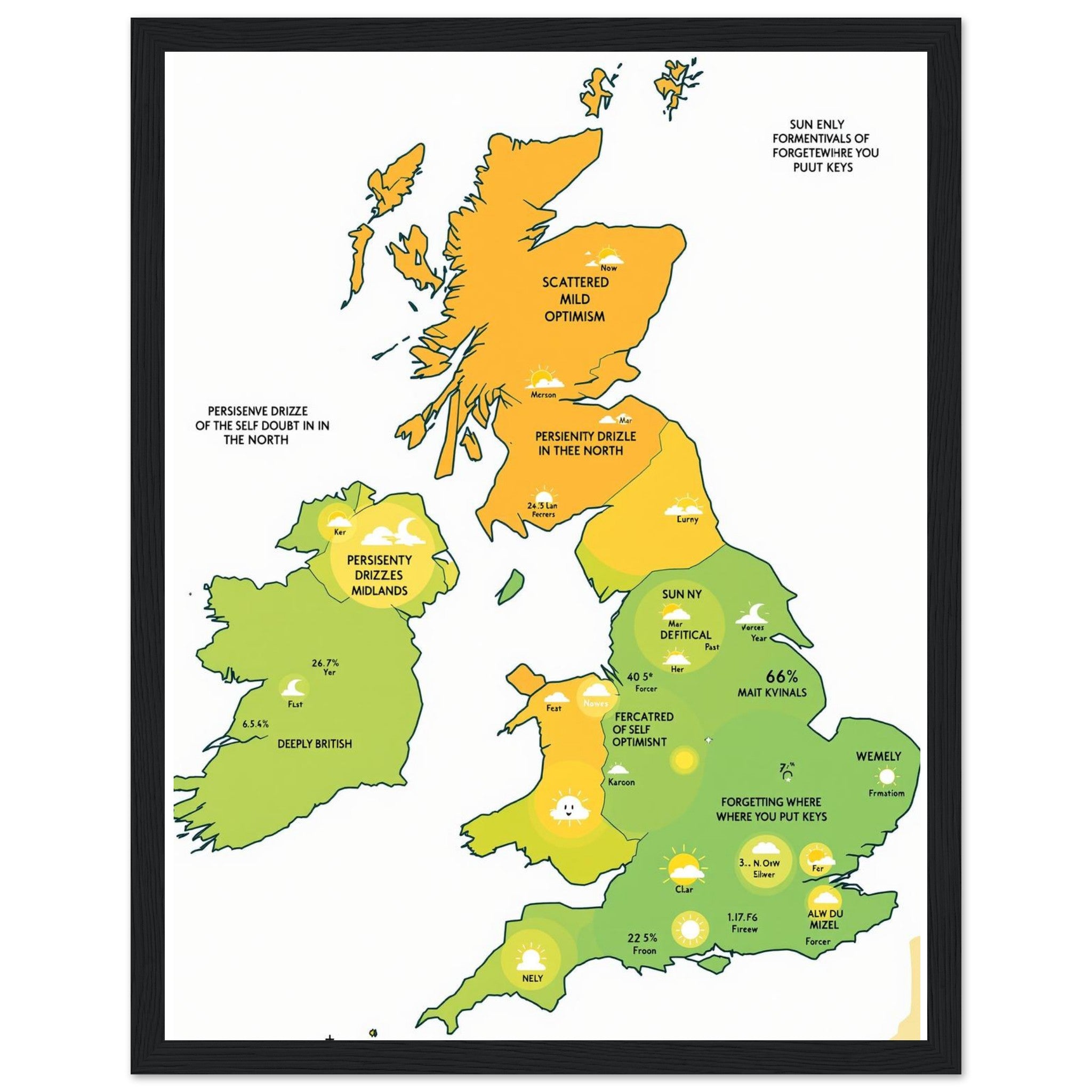Gorpcore Weather Obsession Framed Print Wall Art Ready to Hang UK — Framed Art Print | Wild Thread Co UK