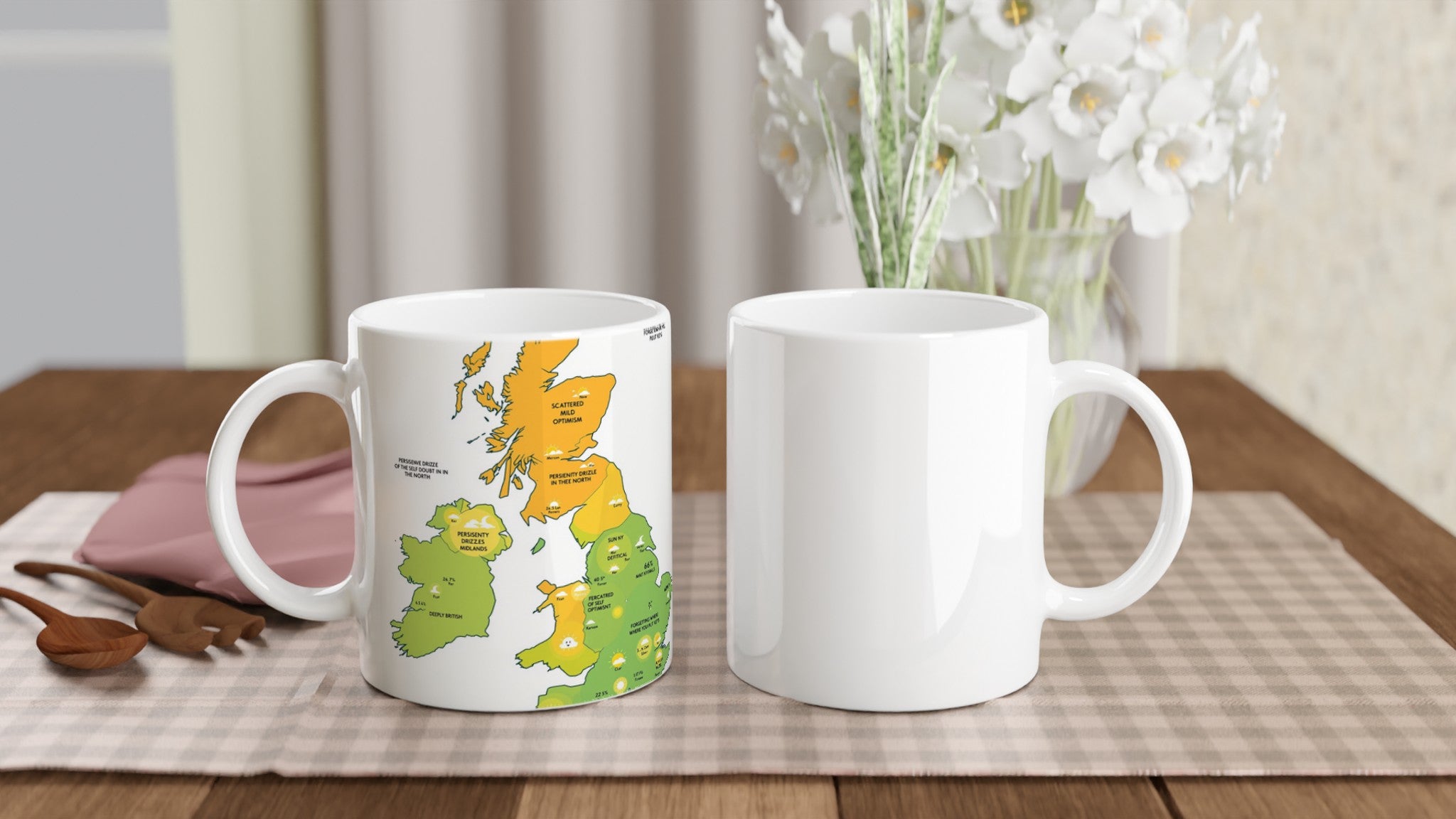 Gorpcore Weather Obsession Coffee Tea Ceramic 11oz Mug — detail view | Wild Thread Co