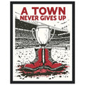 Retro Rugby Northern Grit — Framed Art Print | Wild Thread Co UK