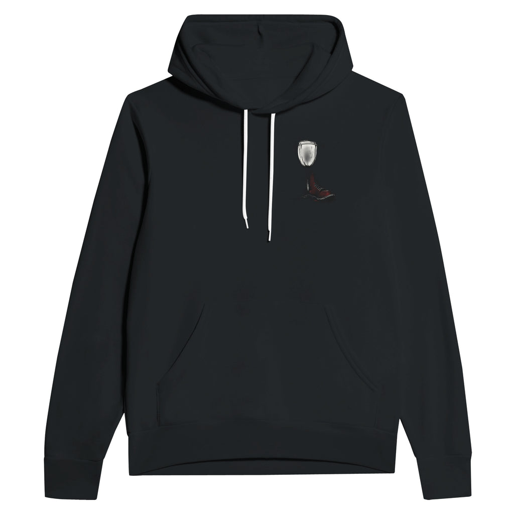 Retro Rugby Northern Grit Hoodie Pullover Unisex Cotton UK Hoodie — detail view | Wild Thread Co