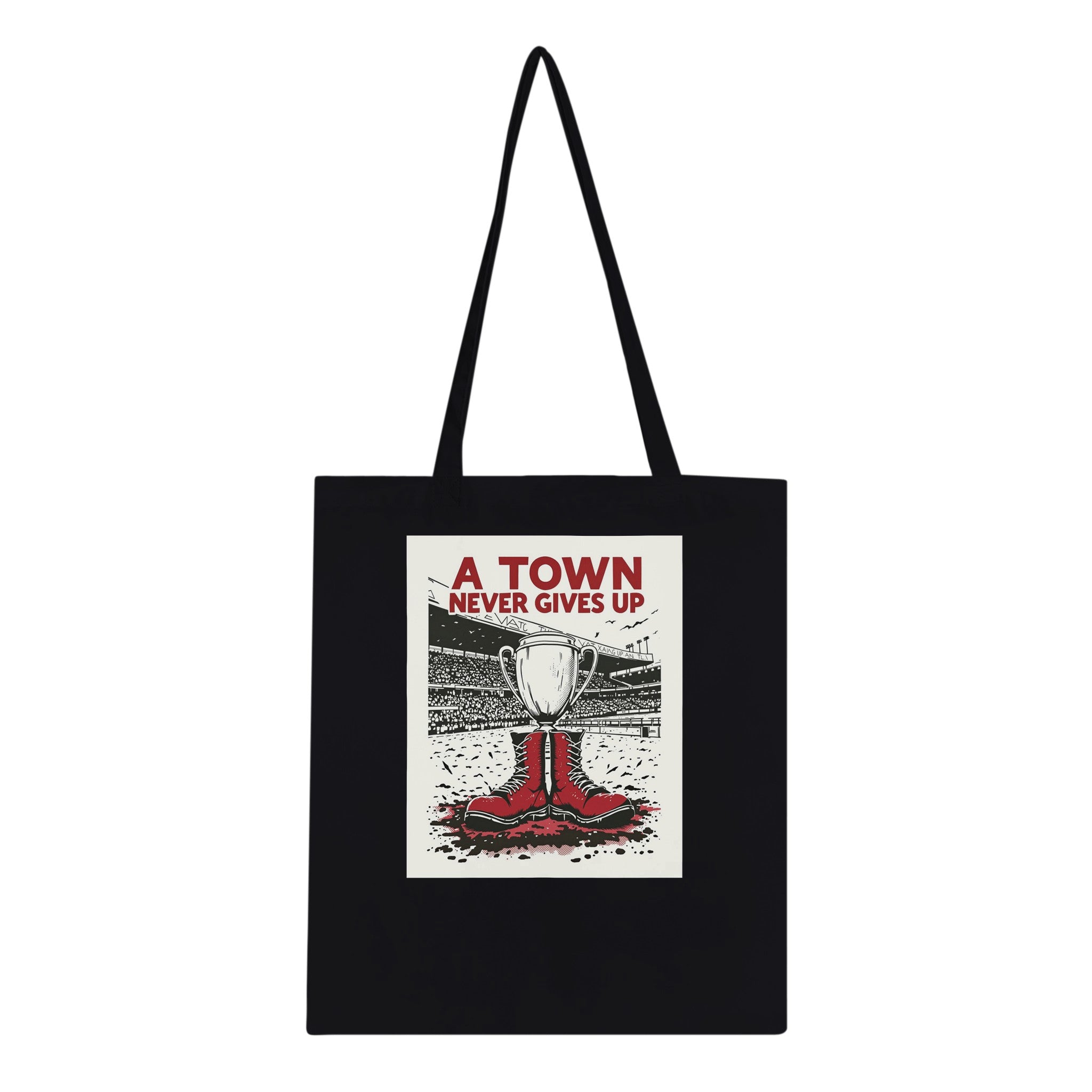 Retro Rugby Northern Grit Tote Bag — detail view | Wild Thread Co