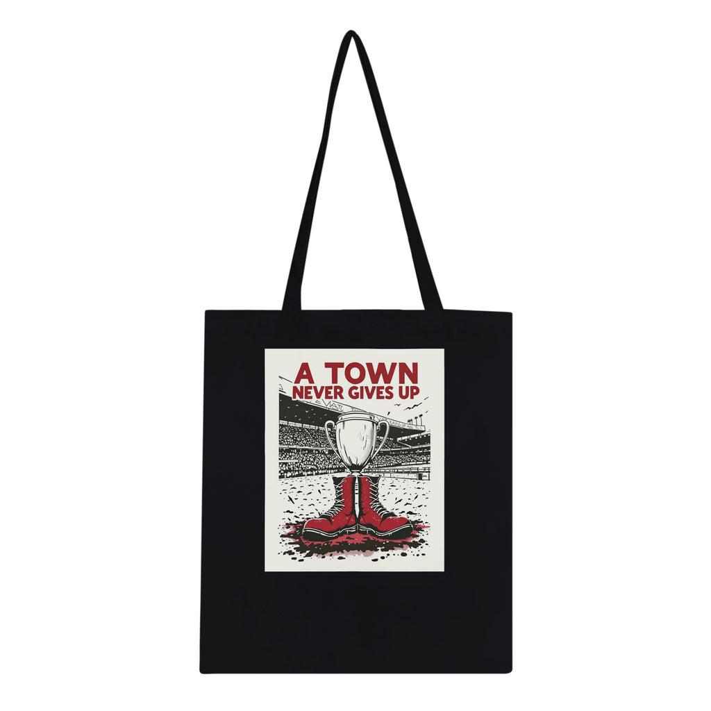 Retro Rugby Northern Grit Tote Bag — detail view | Wild Thread Co