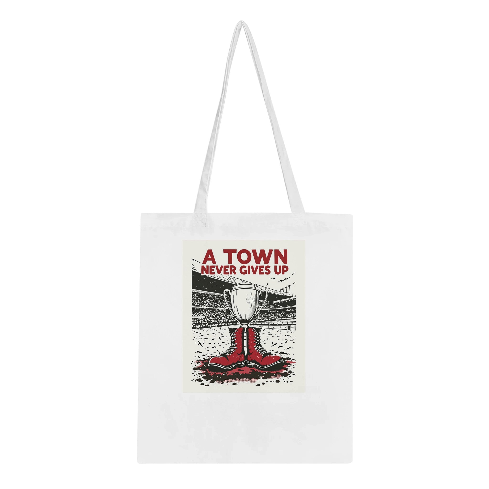 Retro Rugby Northern Grit Tote Bag — detail view | Wild Thread Co