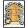 Allotment Shed Sanctuary Framed Print Wall Art Ready to Hang UK — Framed Art Print | Wild Thread Co UK