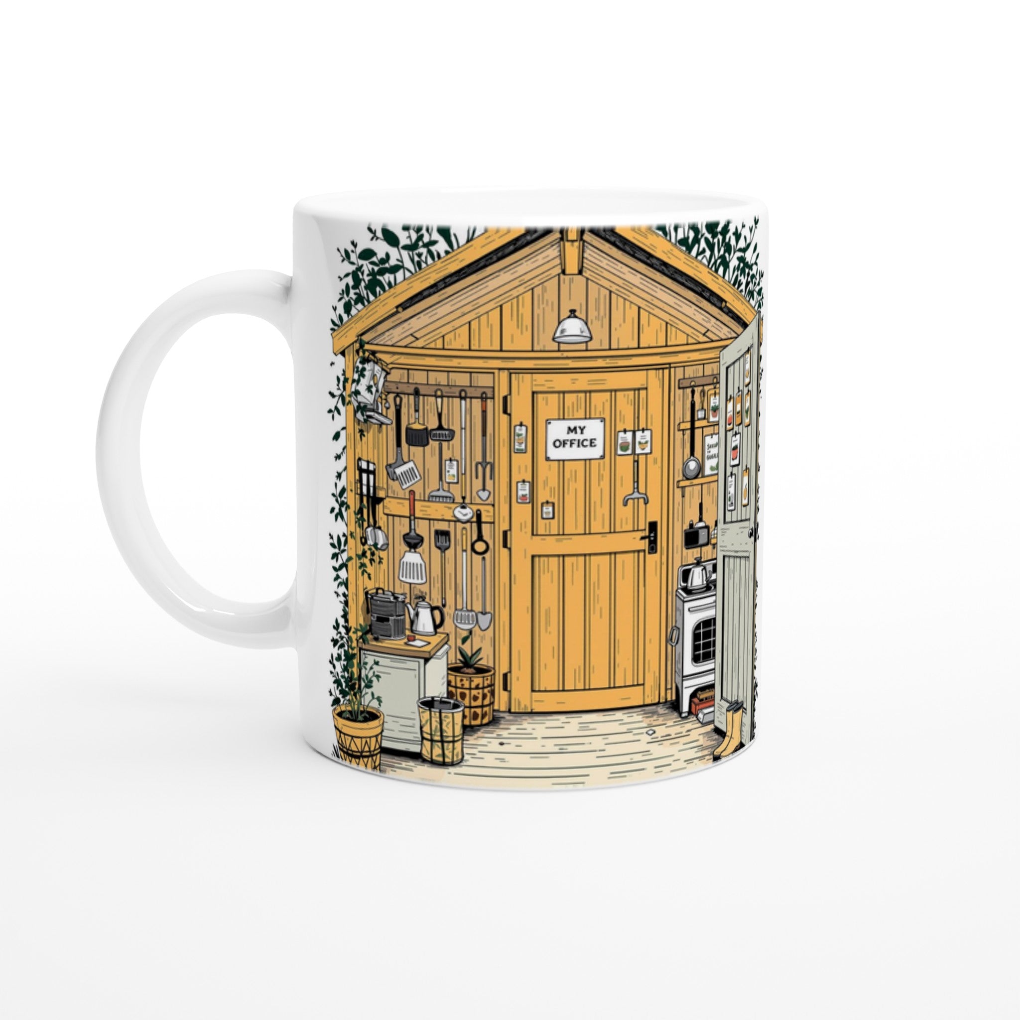 Allotment Shed Sanctuary Coffee Tea Ceramic 11oz Mug UK — Mug | Wild Thread Co UK