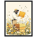 Beekeeper Meadow Hive Framed Print Wall Art Ready to Hang UK — Framed Art Print | Wild Thread Co UK
