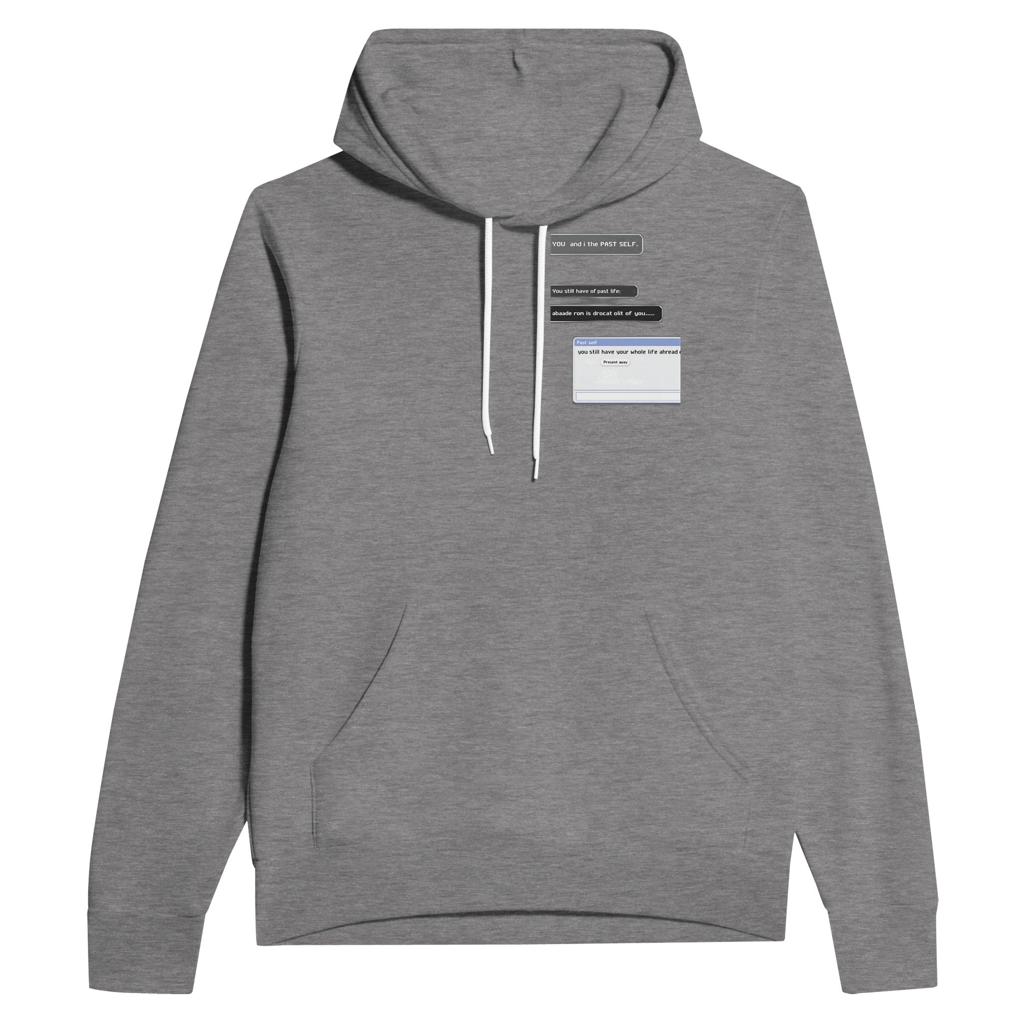 Y2k Early Internet Aim Nostalgia Hoodie Pullover Unisex Cotton UK Hoodie — detail view | Wild Thread Co