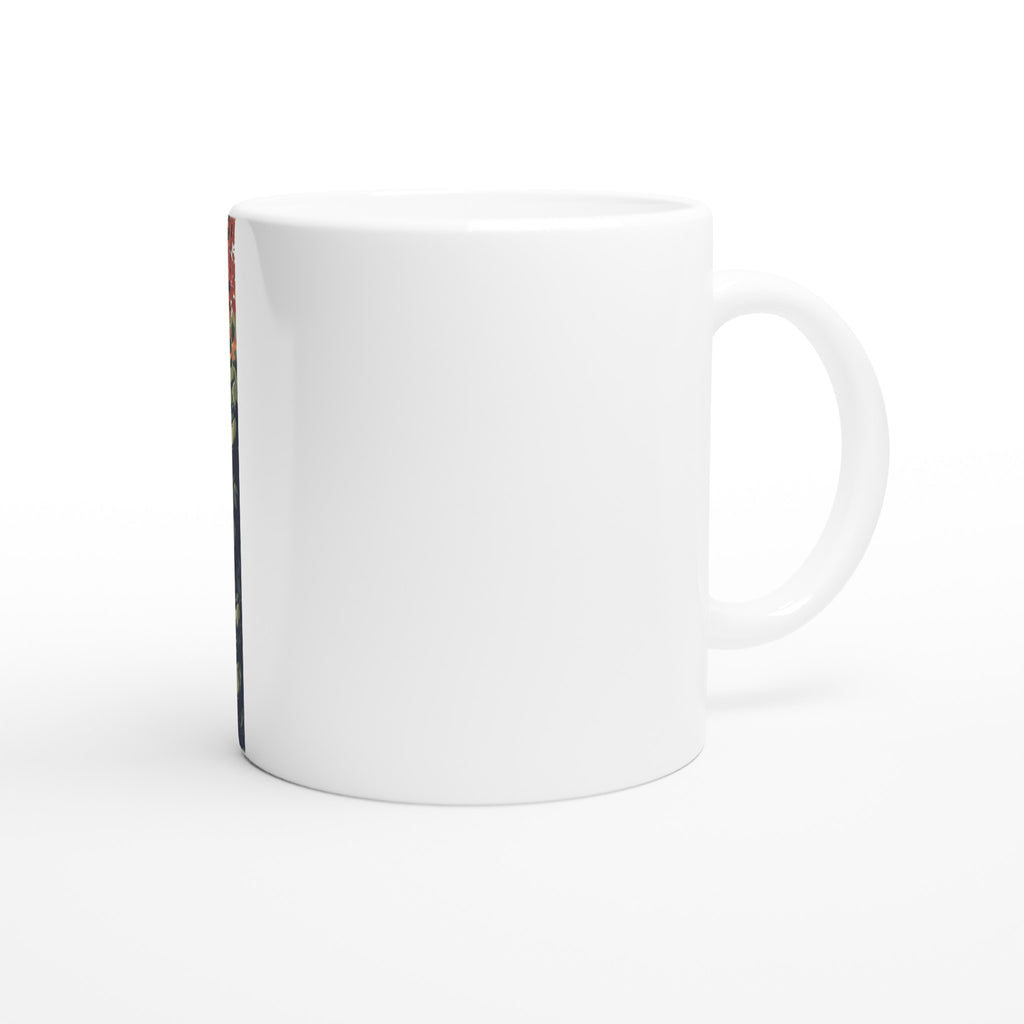Hedgerow Blackberry Foraging Coffee Tea Ceramic 11oz Mug — detail view | Wild Thread Co