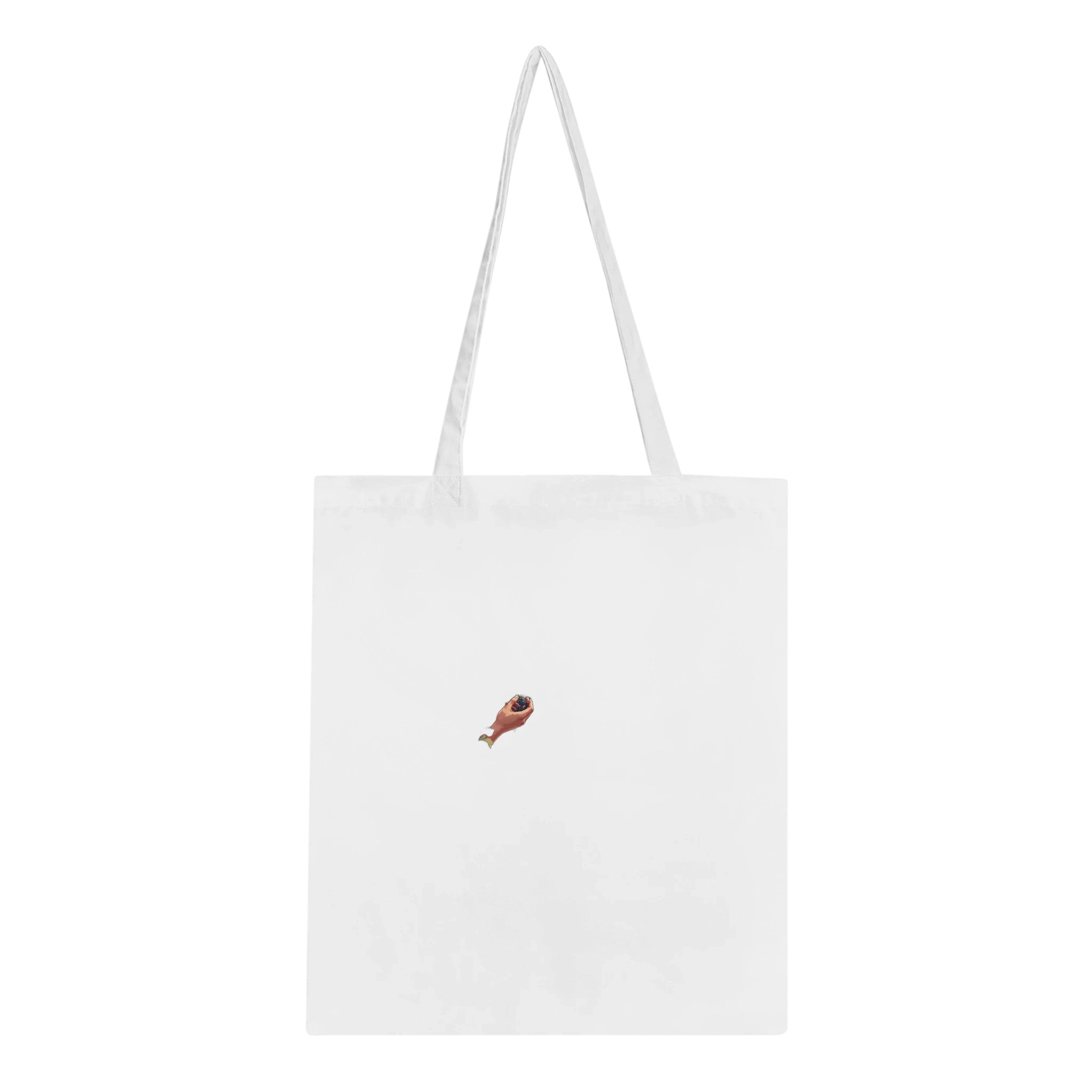 Hedgerow Blackberry Foraging Tote Bag Cotton Shopper UK Tote Bag — detail view | Wild Thread Co