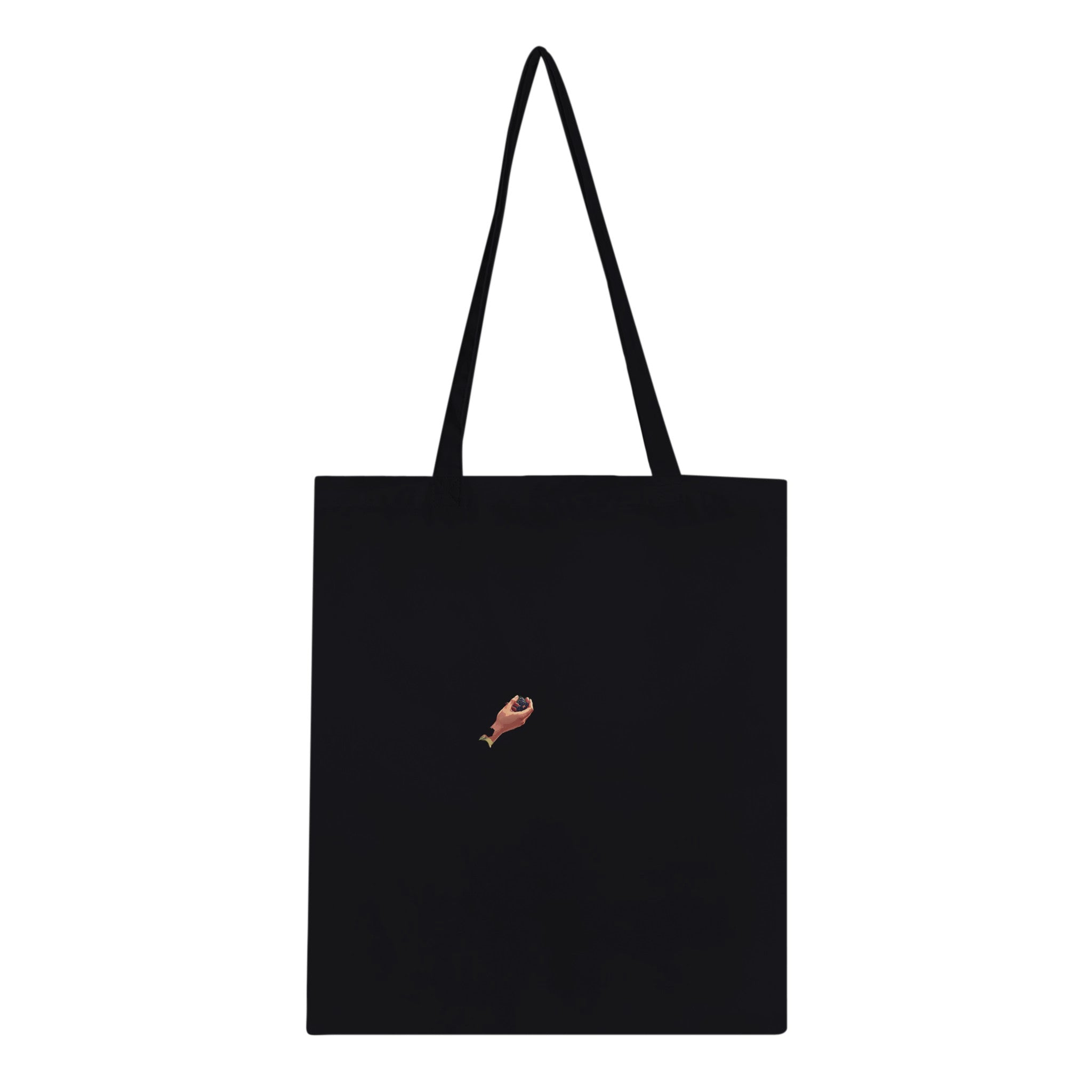 Hedgerow Blackberry Foraging Tote Bag Cotton Shopper UK Tote Bag — detail view | Wild Thread Co