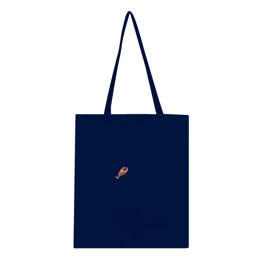 Hedgerow Blackberry Foraging Tote Bag Cotton Shopper UK Tote Bag — detail view | Wild Thread Co