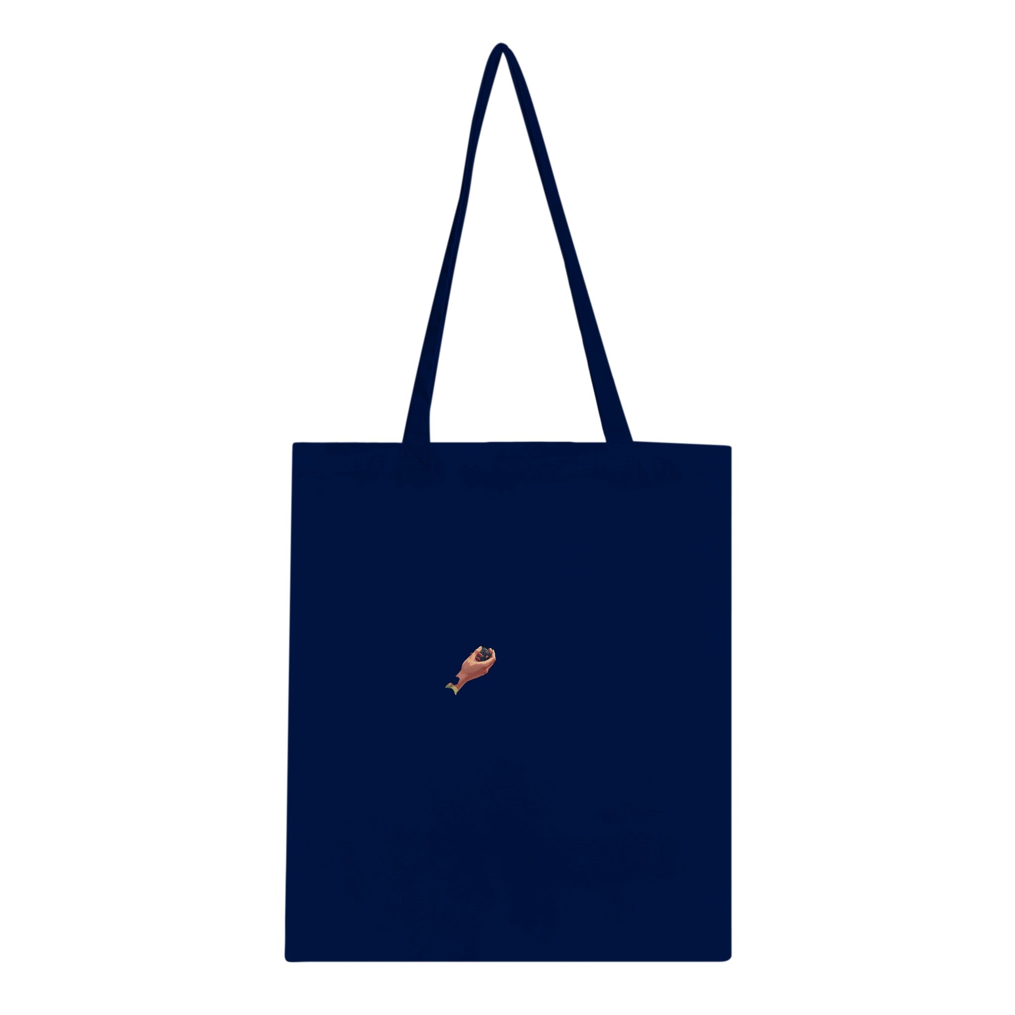 Hedgerow Blackberry Foraging Tote Bag Cotton Shopper UK Tote Bag — detail view | Wild Thread Co