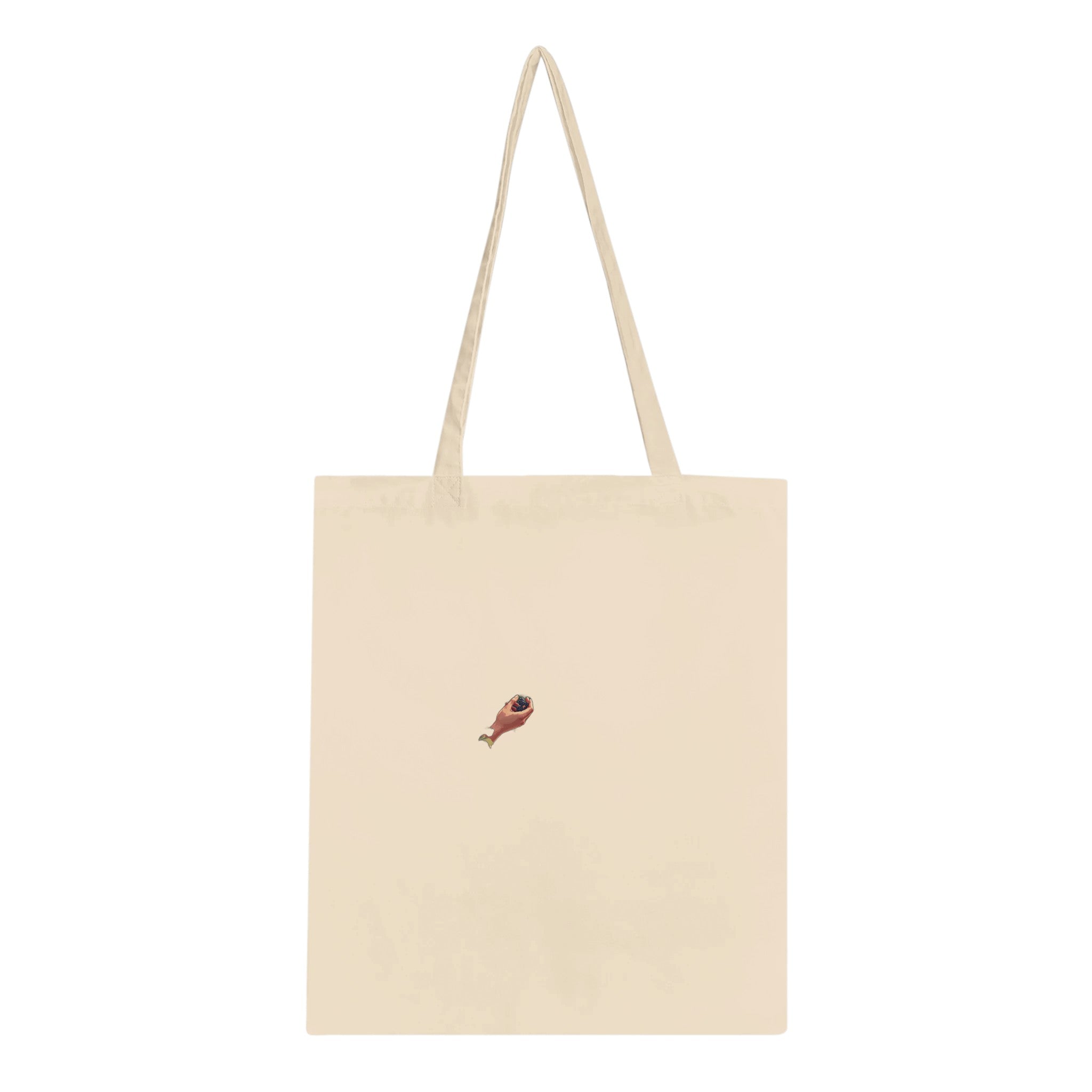Hedgerow Blackberry Foraging Tote Bag Cotton Shopper UK Tote Bag — detail view | Wild Thread Co