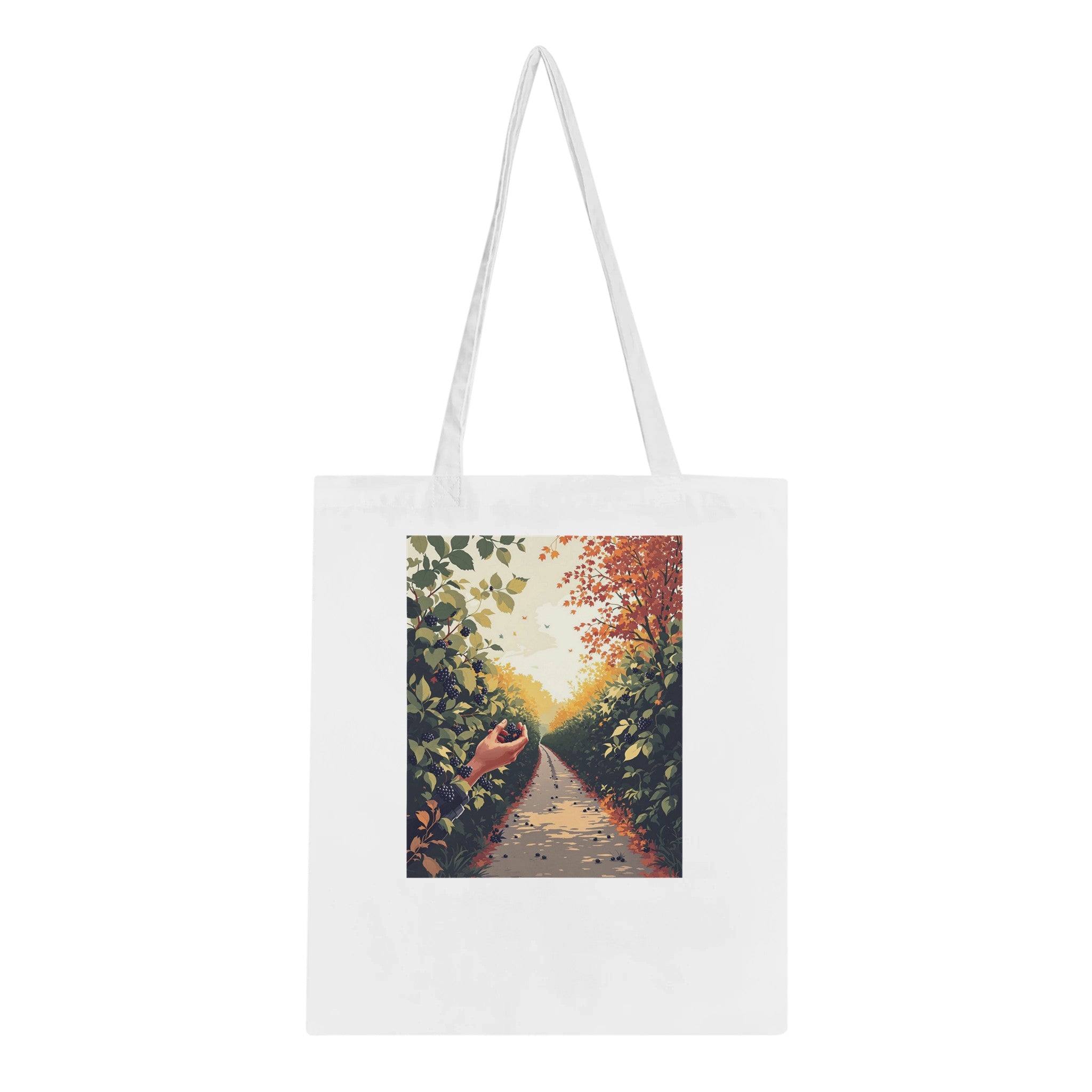 Hedgerow Blackberry Foraging Tote Bag Cotton Shopper UK — Tote Bag | Wild Thread Co UK