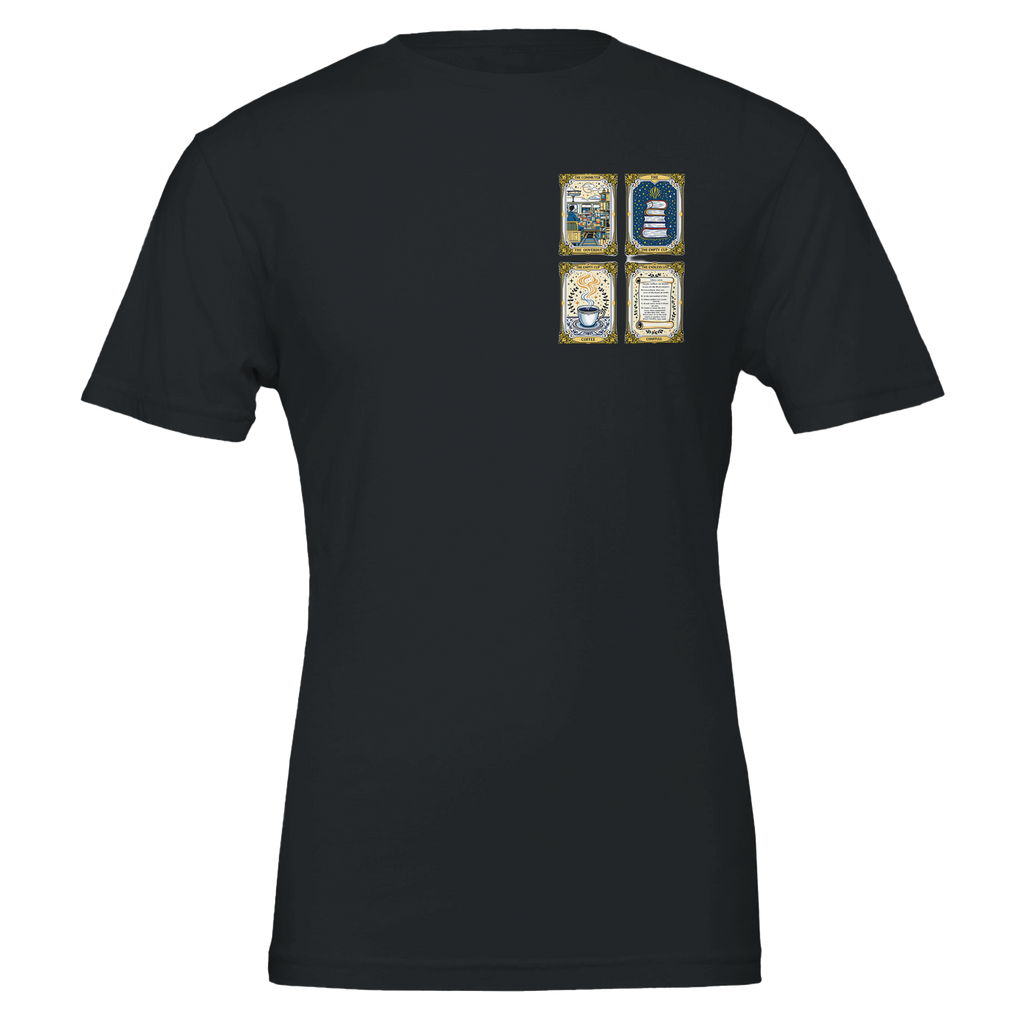 Dark Academia Tarot Cards T-Shirt Unisex Cotton Tee UK T-Shirt — detail view | Wild Thread Co